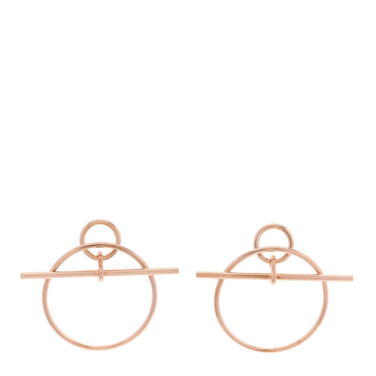エルメス ループ ピアス 18K ローズゴールド HERMES LOOP EARRINGS 18K ROSE GOLD