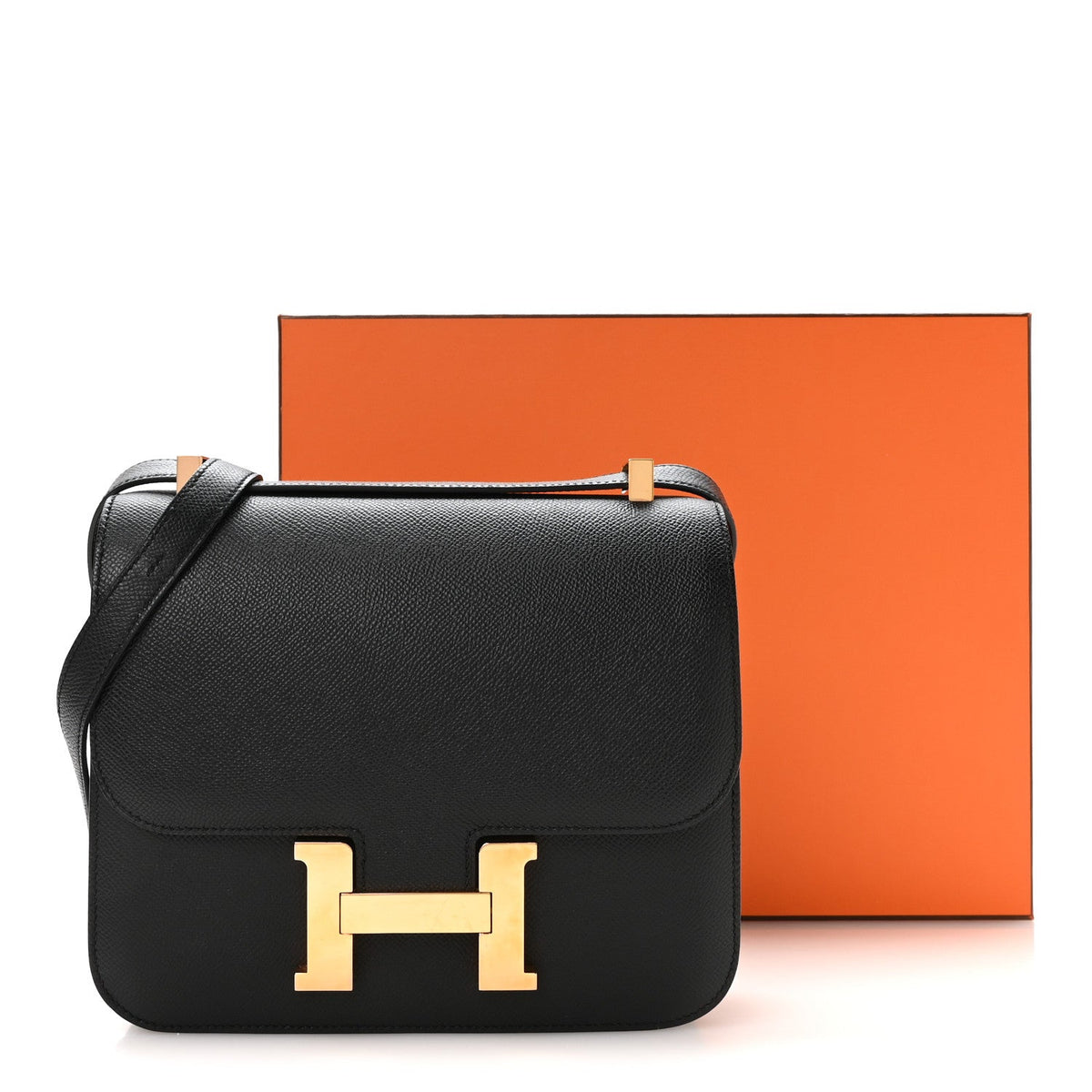 エルメス コンスタンス 24 Black エプソン ローズゴールド金具 HERMES CONSTANCE 24 BLACK EPSOM ROSE GOLD HARDWARE