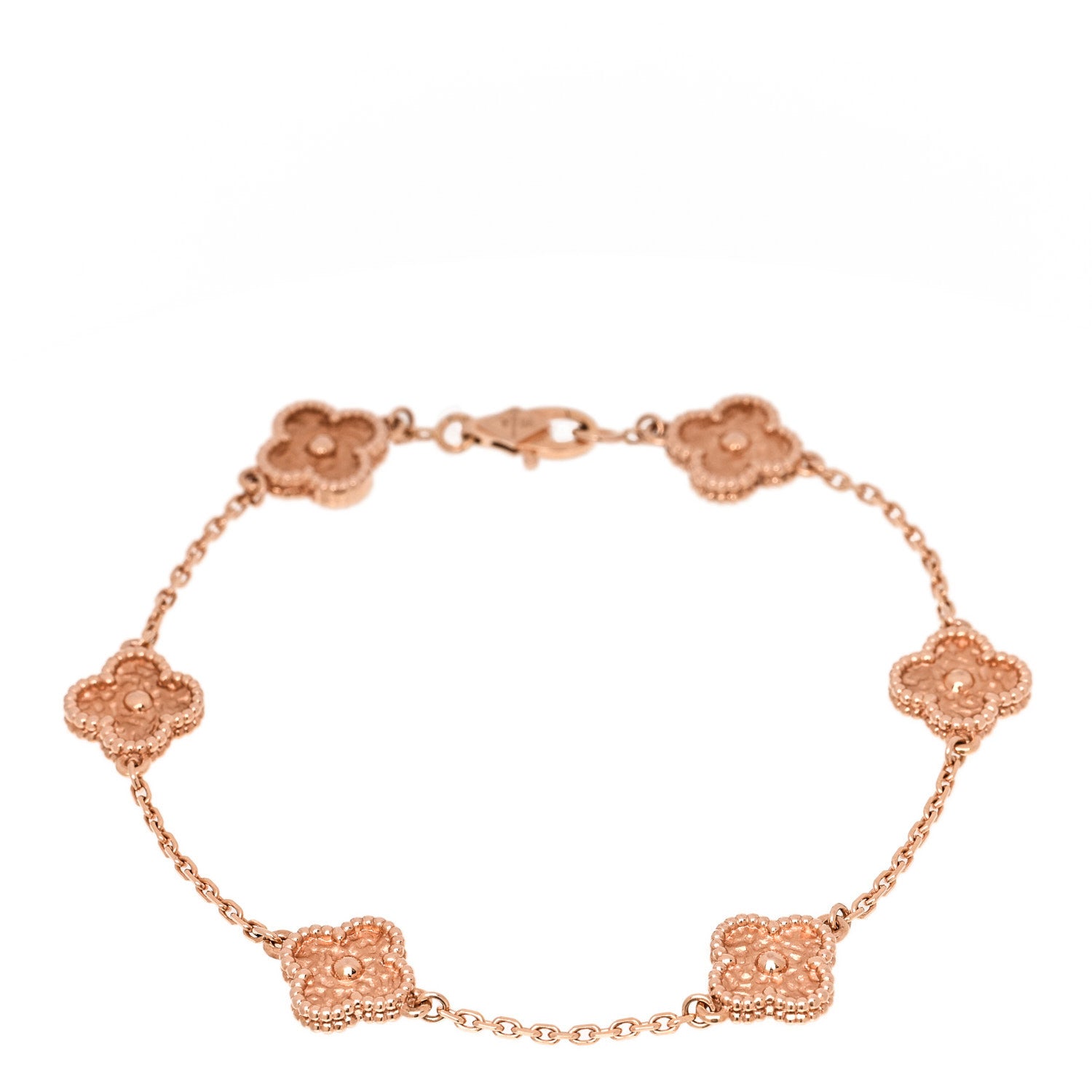 ヴァンクリーフ＆アーペル スウィートアルハンブラ 6モチーフ ブレスレット 18K ローズゴールド VAN CLEEF & ARPELS SWEET ALHAMBRA 6 MOTIFS BRACELET 18K ROSE GOLD