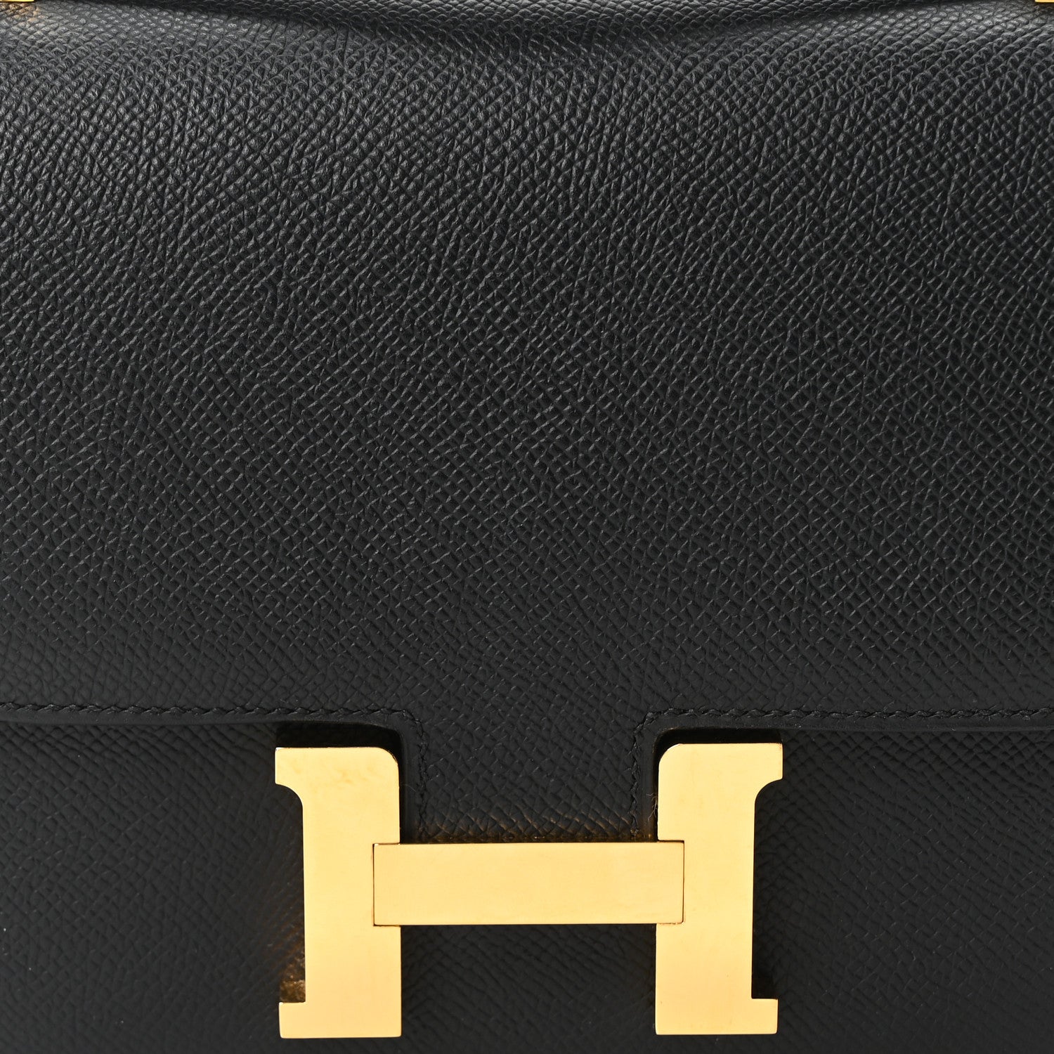 エルメス  ミニコンスタンス 18 Black エプソン ゴールド金具 HERMES MINI CONSTANCE 18 BLACK EPSOM GOLD HARDWARE