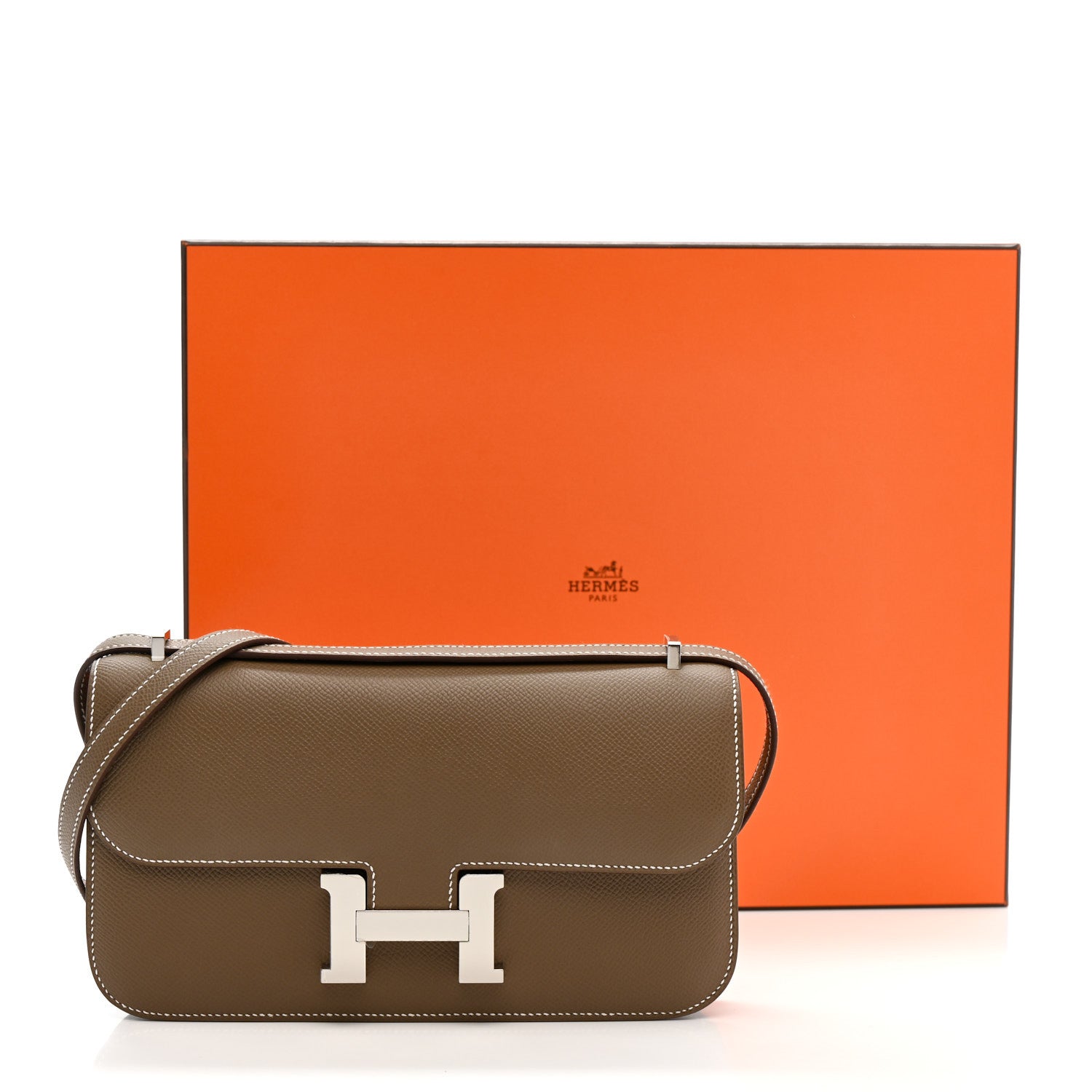 エルメス ミロワール コンスタンス Elan エラン Etoupe エプソン シルバー金具 HERMES CONSTANCE Elan ELAN ETOUPE EPSOM SILVER HARDWARE