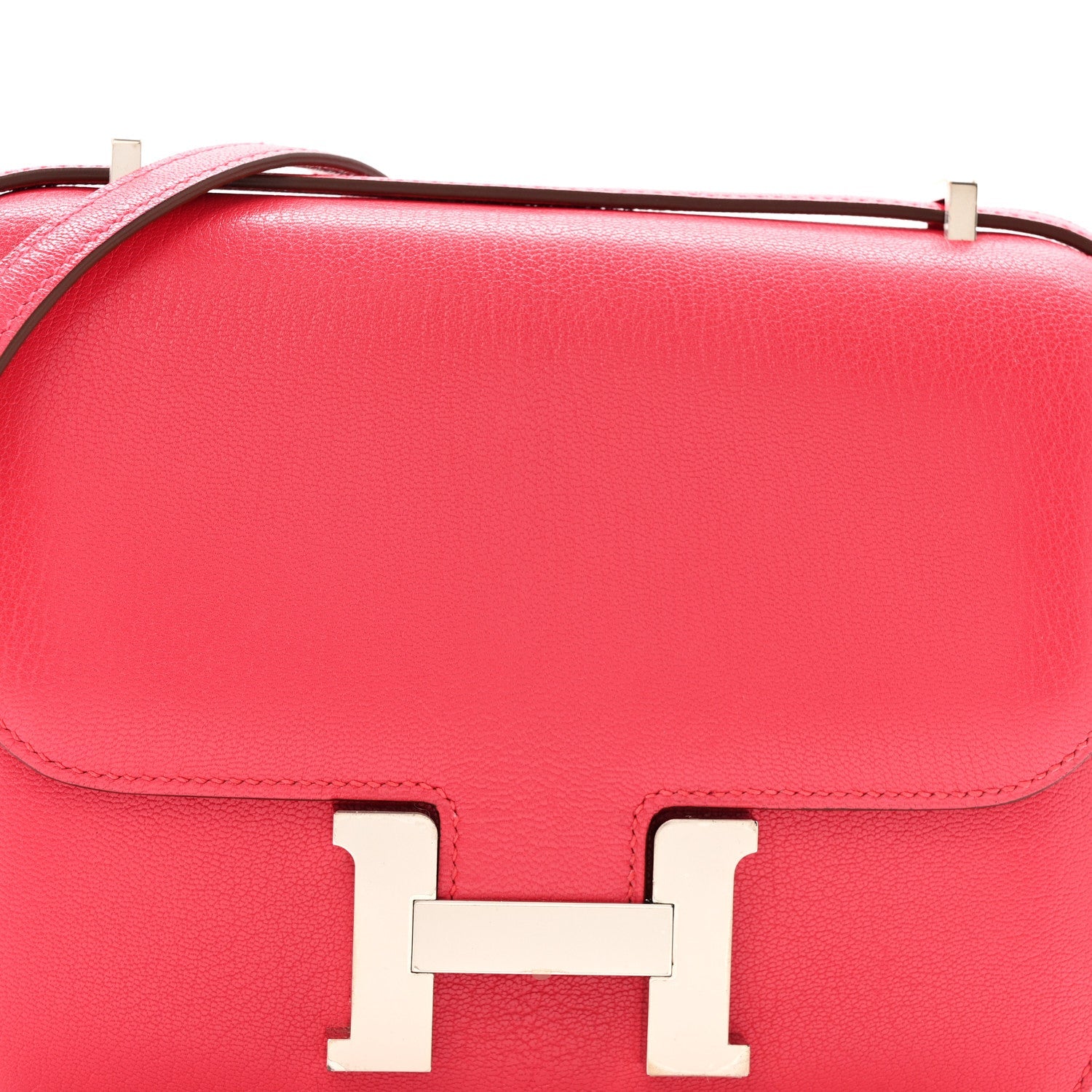 エルメス コンスタンス 18 Rose Shocking シェーブル シルバー金具 HERMES CONSTANCE 18 ROSE SHOCKING CHEVRE MYSORE SILVER HARDWARE