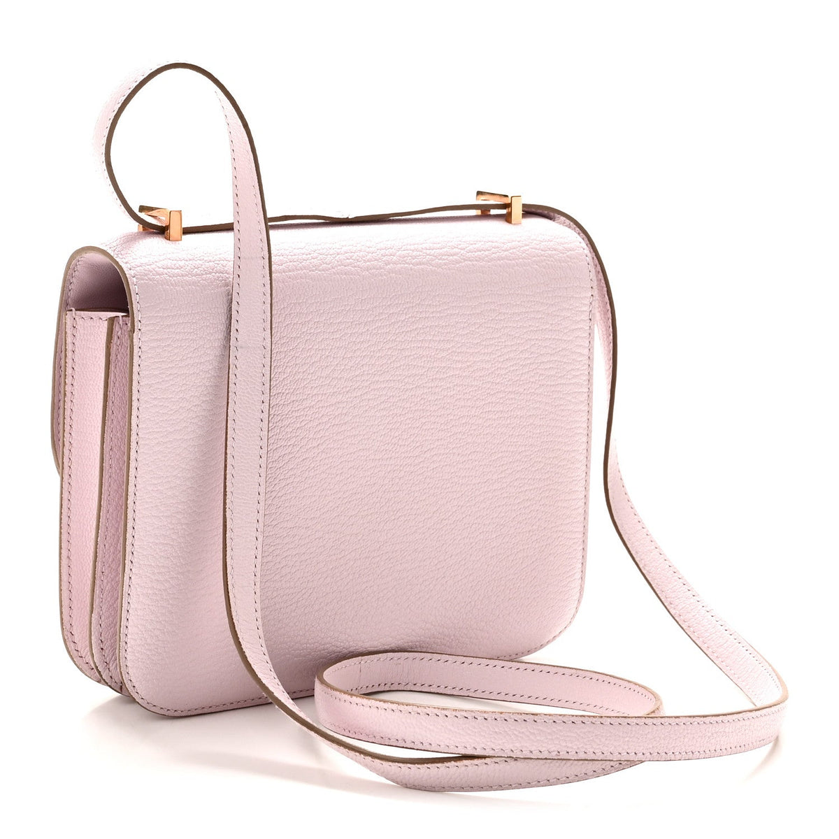 エルメス ミニコンスタンス 18 Mauve Pale シェーブルミゾール ローズゴールド金具 HERMES MINI CONSTANCE 18 MAUVE PALE CHEVRE MYSORE ROSE GOLD HARDWARE
