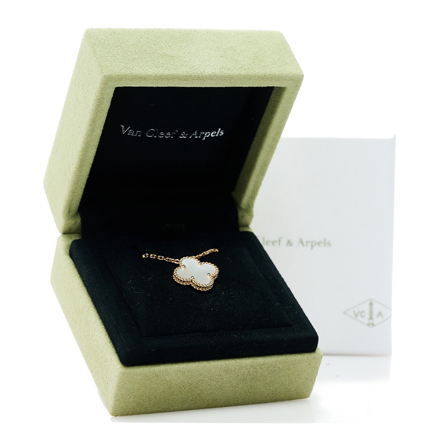 ヴァンクリーフ＆アーペル ヴィンテージアルハンブラ ペンダントネックレス マザーオブパール 18K イエローゴールド VAN CLEEF & ARPELS VINTAGE ALHAMBRA PENDANT NECKLACE MOTHER OF PEARL 18K YELLOW GOLD