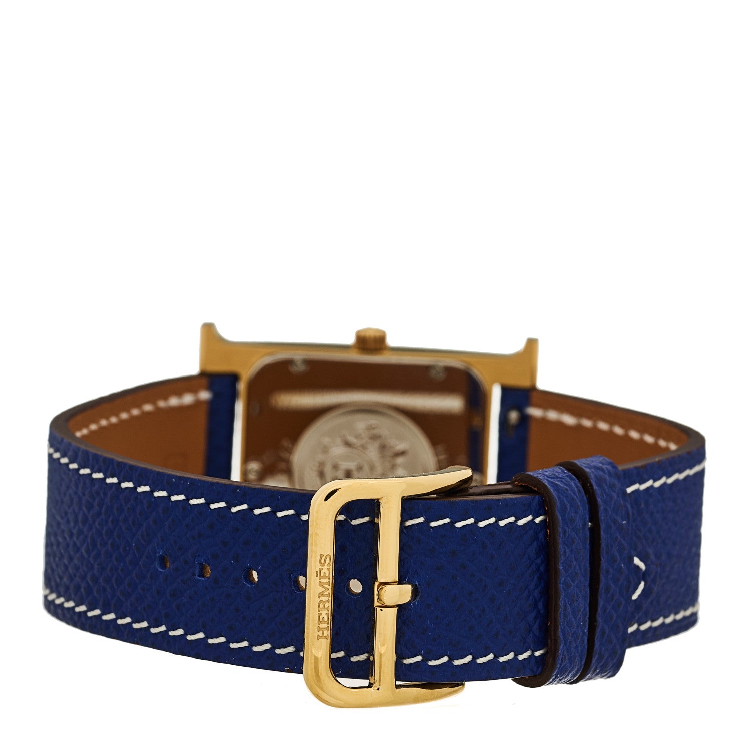 エルメス Hウォッチ 26mm ステンレス Bleu Electrique エプソン