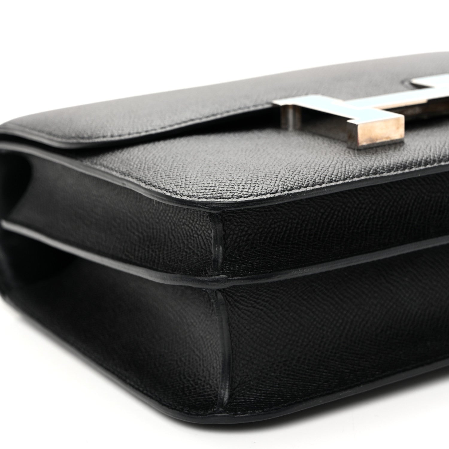 エルメス コンスタンス 24 Black Bleu Saint Cyr エプソン ブルーエナメル金具 HERMES CONSTANCE 24 BLACK BLEU SAINT CYR EPSOM