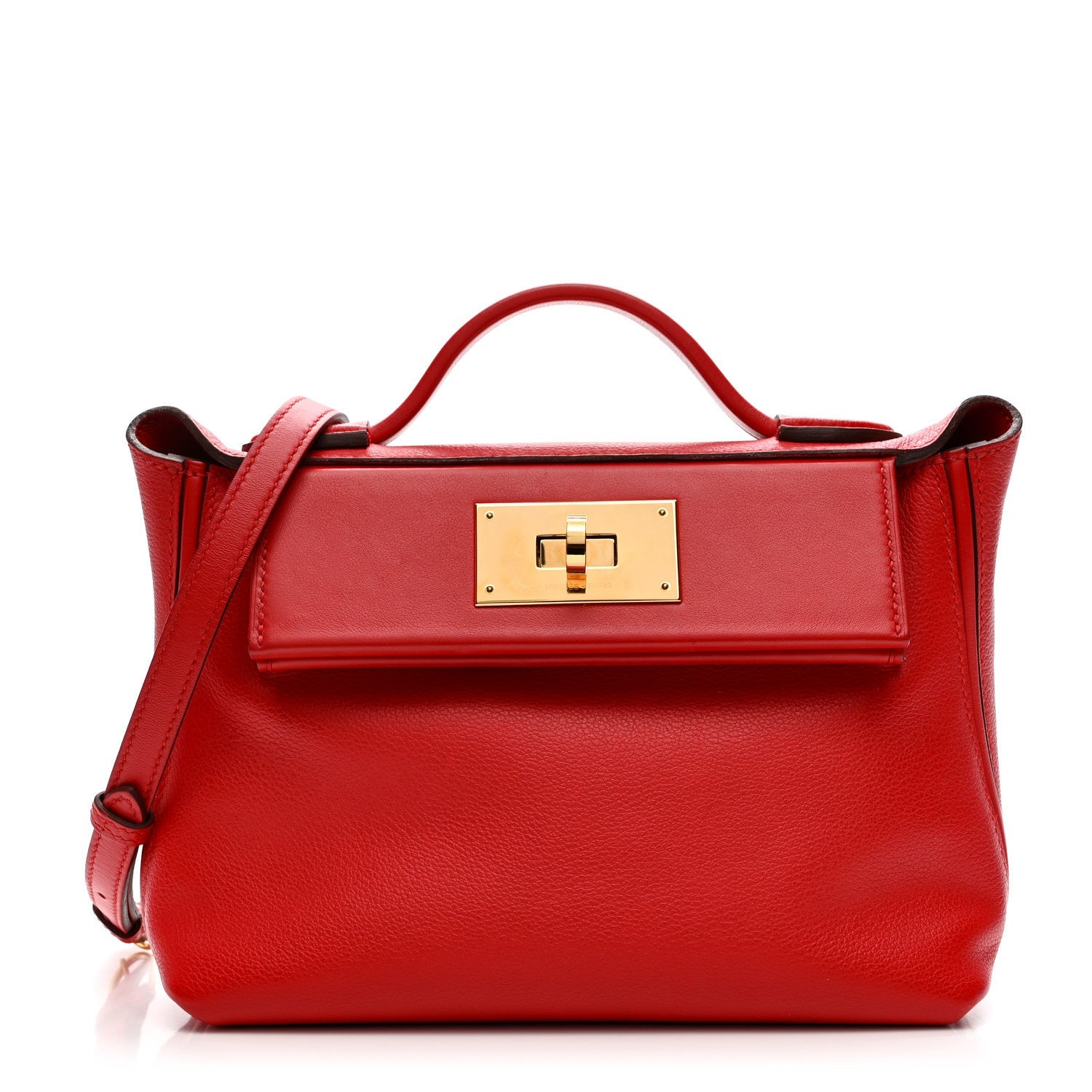 エルメス 24/24 ミニヴァンキャトル 21 Rouge De Coeur エバーカラー / スイフト ゴールド金具 HERMES 24/24 21 ROUGE DE COEUR EVERCOLOR / SWIFT GOLD HARDWARE