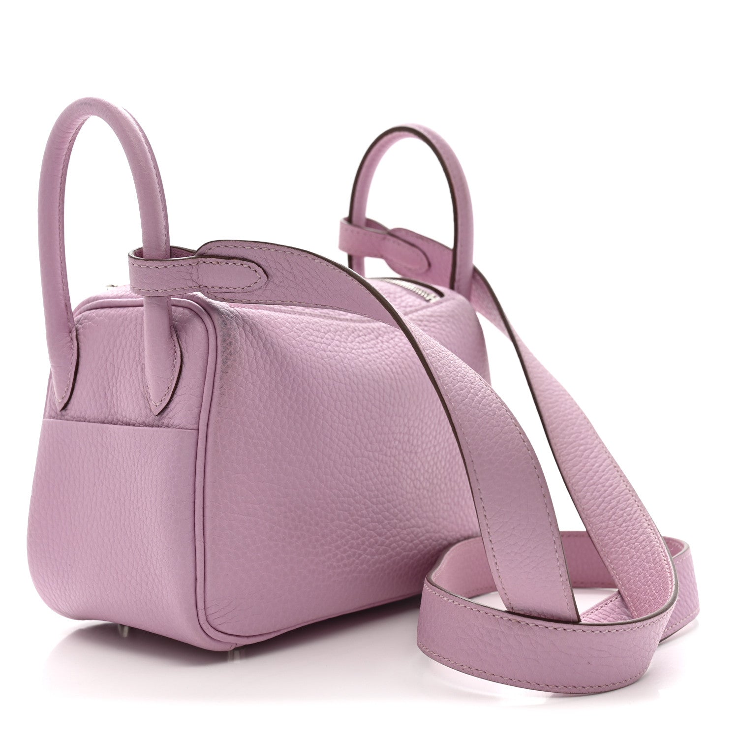 エルメス ミニリンディ 20 Mauve Sylvestre トリヨンクレマンス シルバー金具 HERMES MINI LINDY 20 MAUVE SYLVESTRE TAURILLON CLEMENCE SILVER HARDWARE