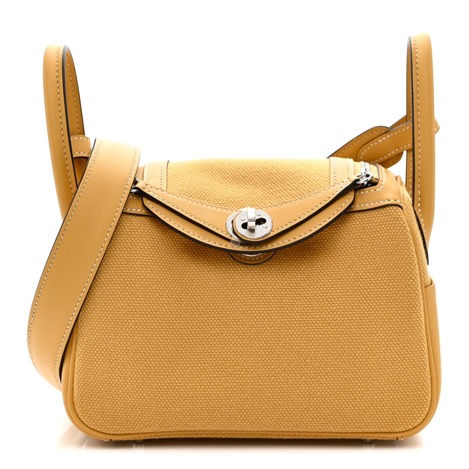 エルメス リンディ 20 Paille スイフト / トワル シルバー金具 HERMES LINDY 20 PAILLE SWIFT / TOILE SILVER HARDWARE