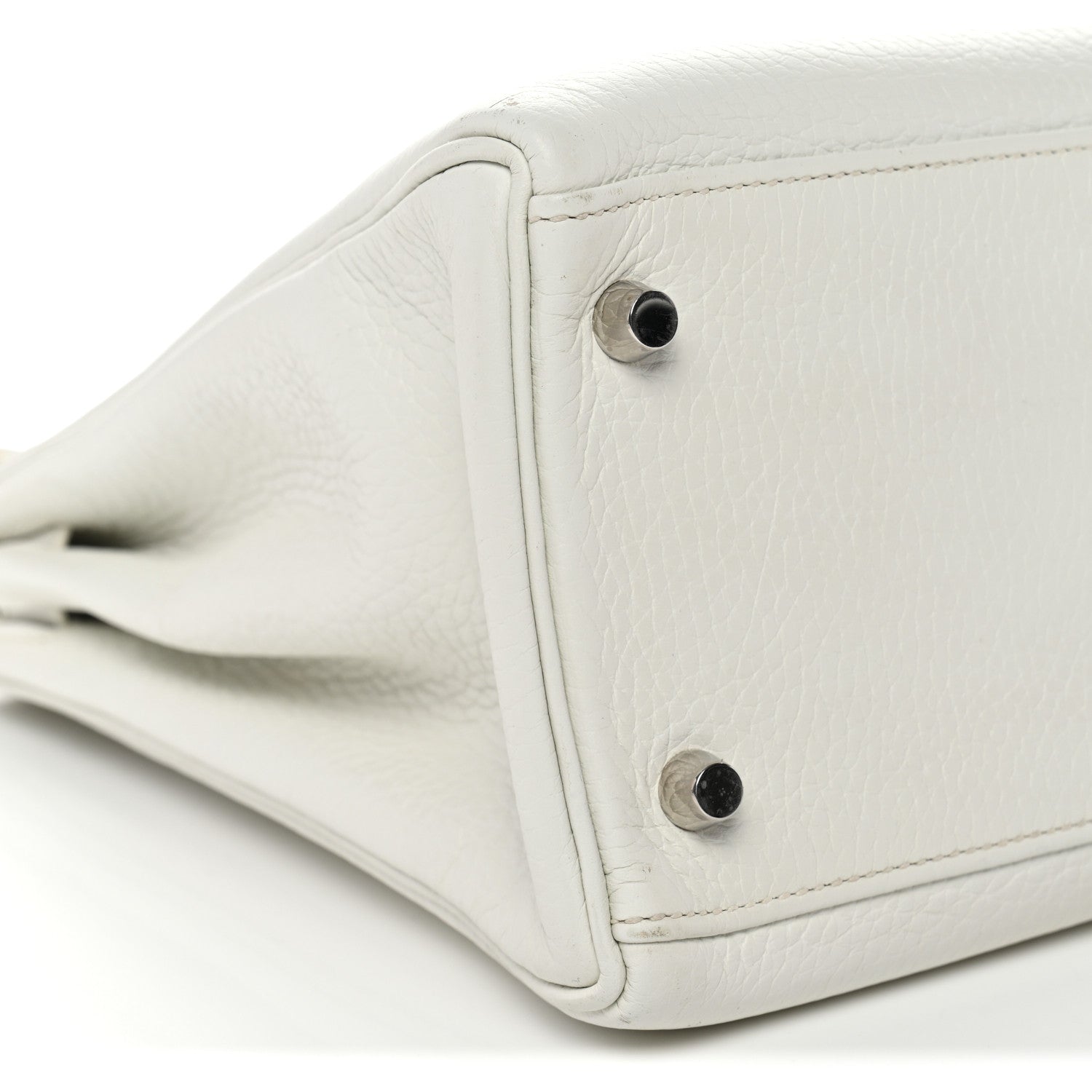 エルメス ケリー 32 内縫い White トリヨンクレマンス シルバー金具 HERMES KELLY 32 RETOURNE WHITE TAURILLON CLEMENCE SILVER HARDWARE