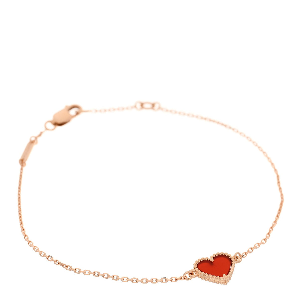 ヴァンクリーフ＆アーペル スウィートアルハンブラ ブレスレット カーネリアン 18K ローズゴールド VAN CLEEF & ARPELS SWEET ALHAMBRA BRACELET CARNELIAN 18K ROSE GOLD