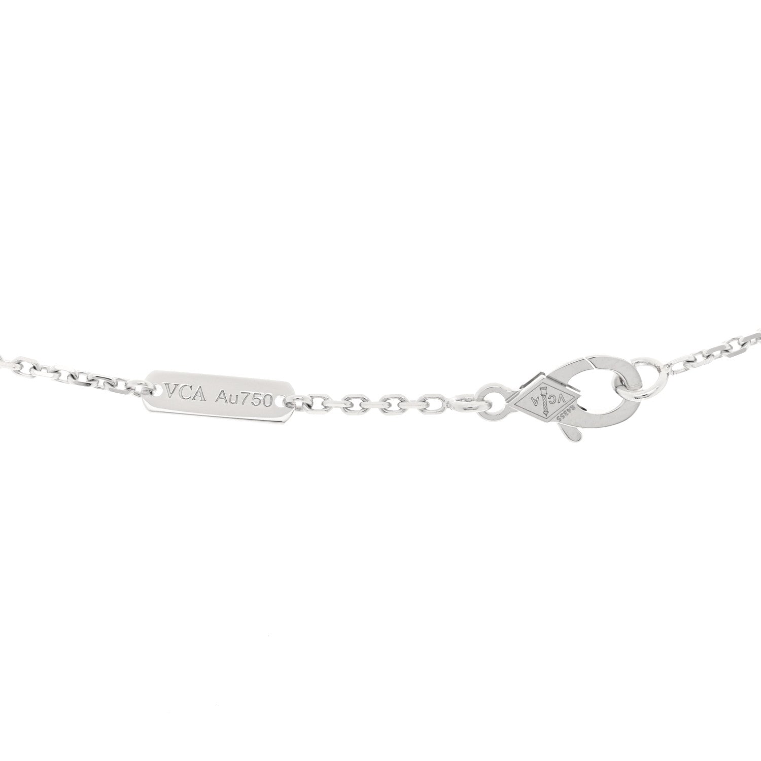 ヴァンクリーフ＆アーペル ヴィンテージアルハンブラ ペンダントネックレス ダイヤモンド 18K ホワイトゴールド VAN CLEEF & ARPELS VINTAGE ALHAMBRA PENDANT NECKLACE DIAMOND 18K WHITE GOLD