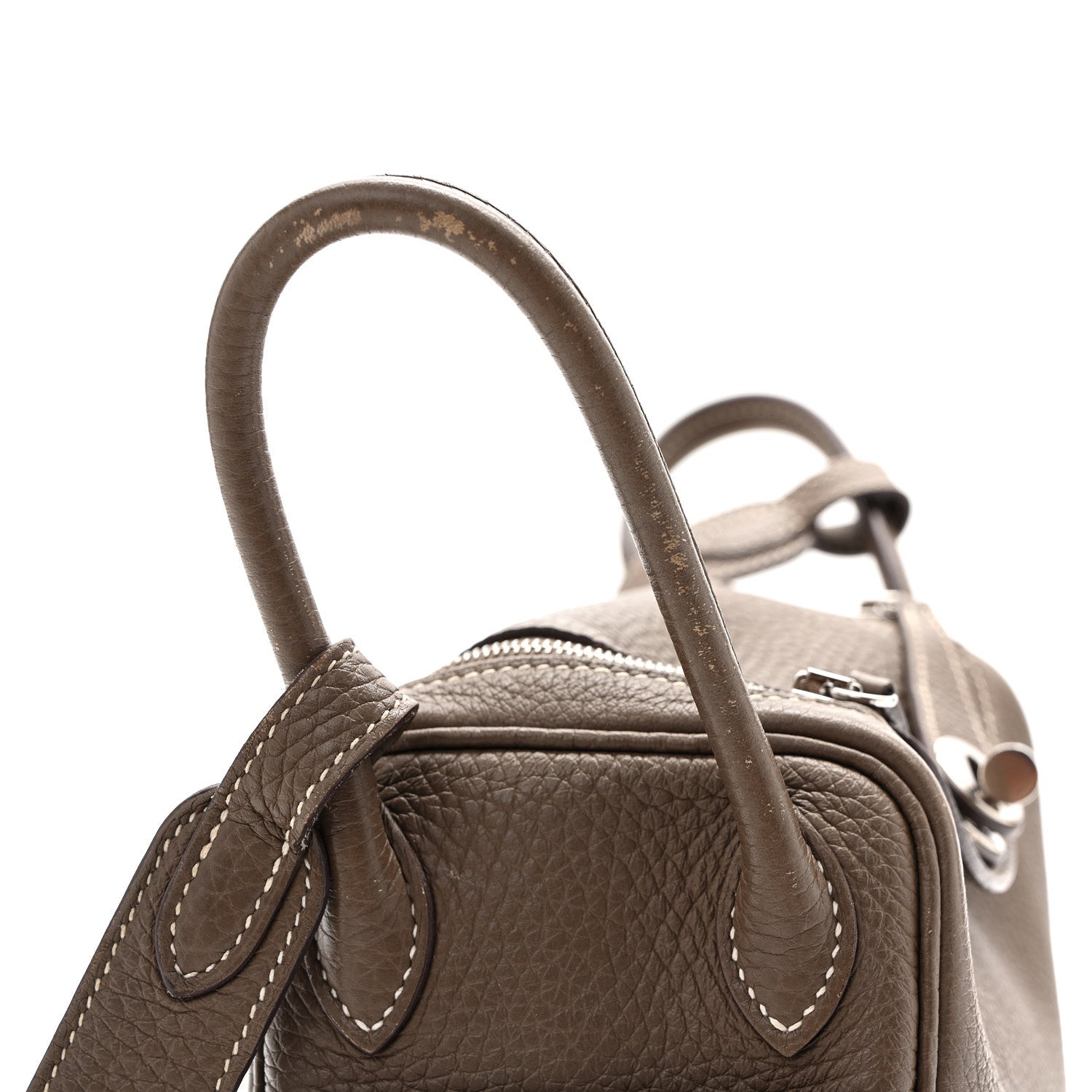 エルメス リンディ 20 Etoupe トリヨンクレマンス シルバー金具 HERMES LINDY 20 ETOUPE TAURILLON CLEMENCE SILVER HARDWARE