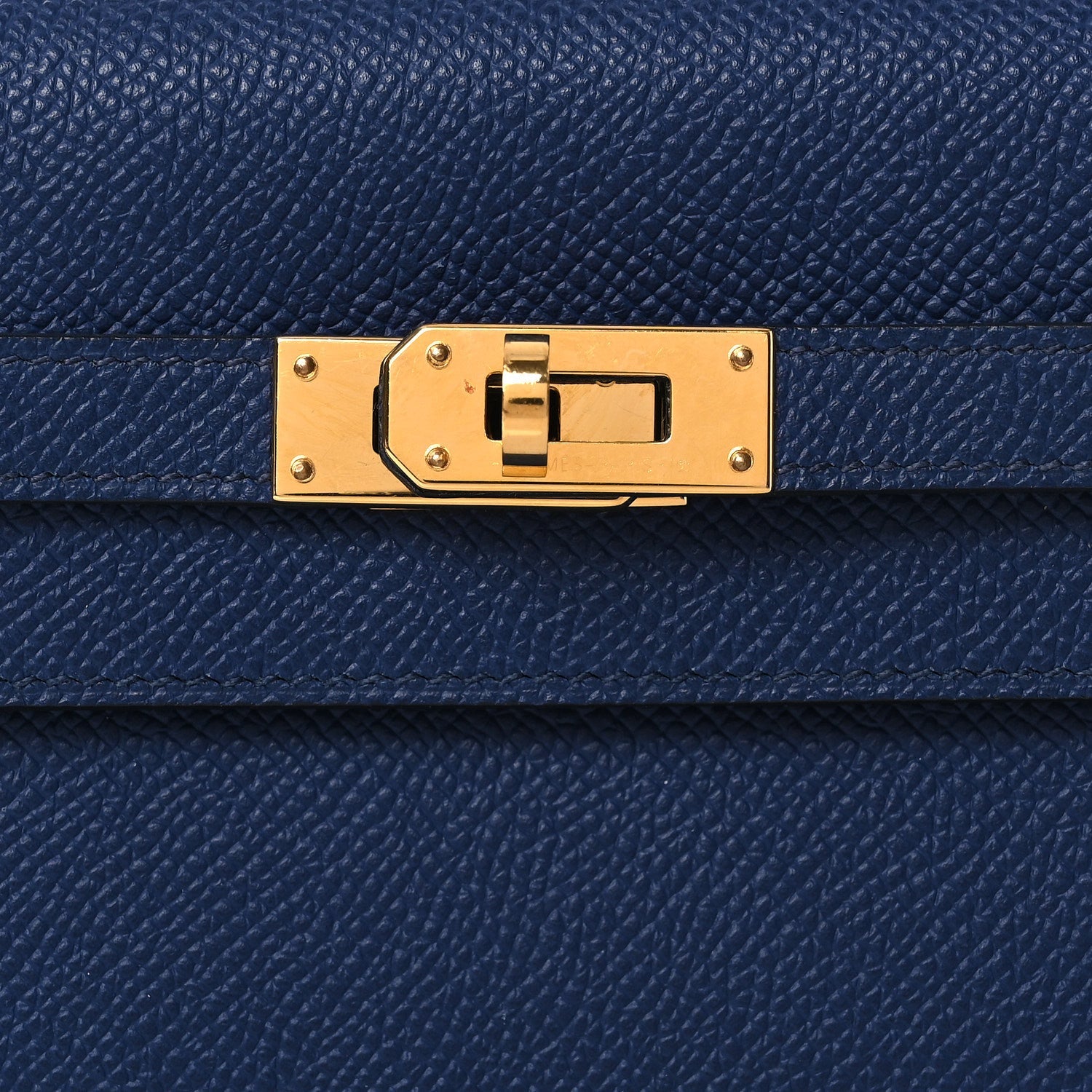 エルメス ケリートゥーゴー 長財布 Bleu Saphir エプソン ゴールド金具 HERMES KELLY TO GO WALLET BLEU SAPHIR EPSOM GOLD HARDWARE