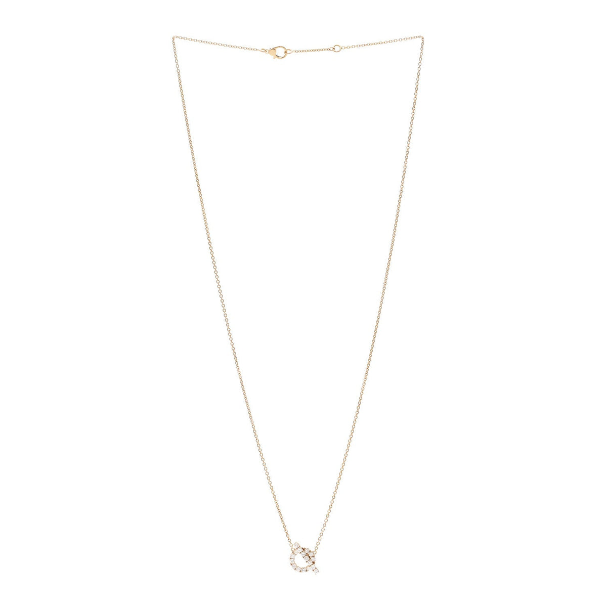 エルメス フィネス ペンダントネックレス 18K ローズゴールド ダイヤモンド HERMES FINESSE PENDANT NECKLACE 18K ROSE GOLD DIAMOND