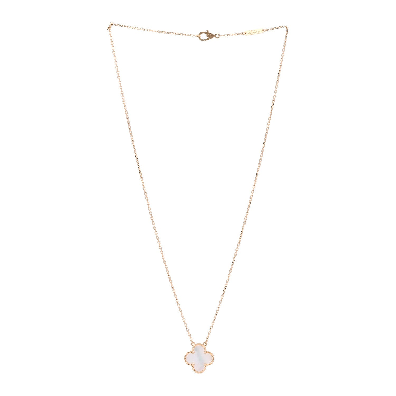 ヴァンクリーフ＆アーペル ヴィンテージアルハンブラ ペンダントネックレス マザーオブパール 18K イエローゴールド VAN CLEEF & ARPELS VINTAGE ALHAMBRA PENDANT NECKLACE MOTHER OF PEARL 18K YELLOW GOLD