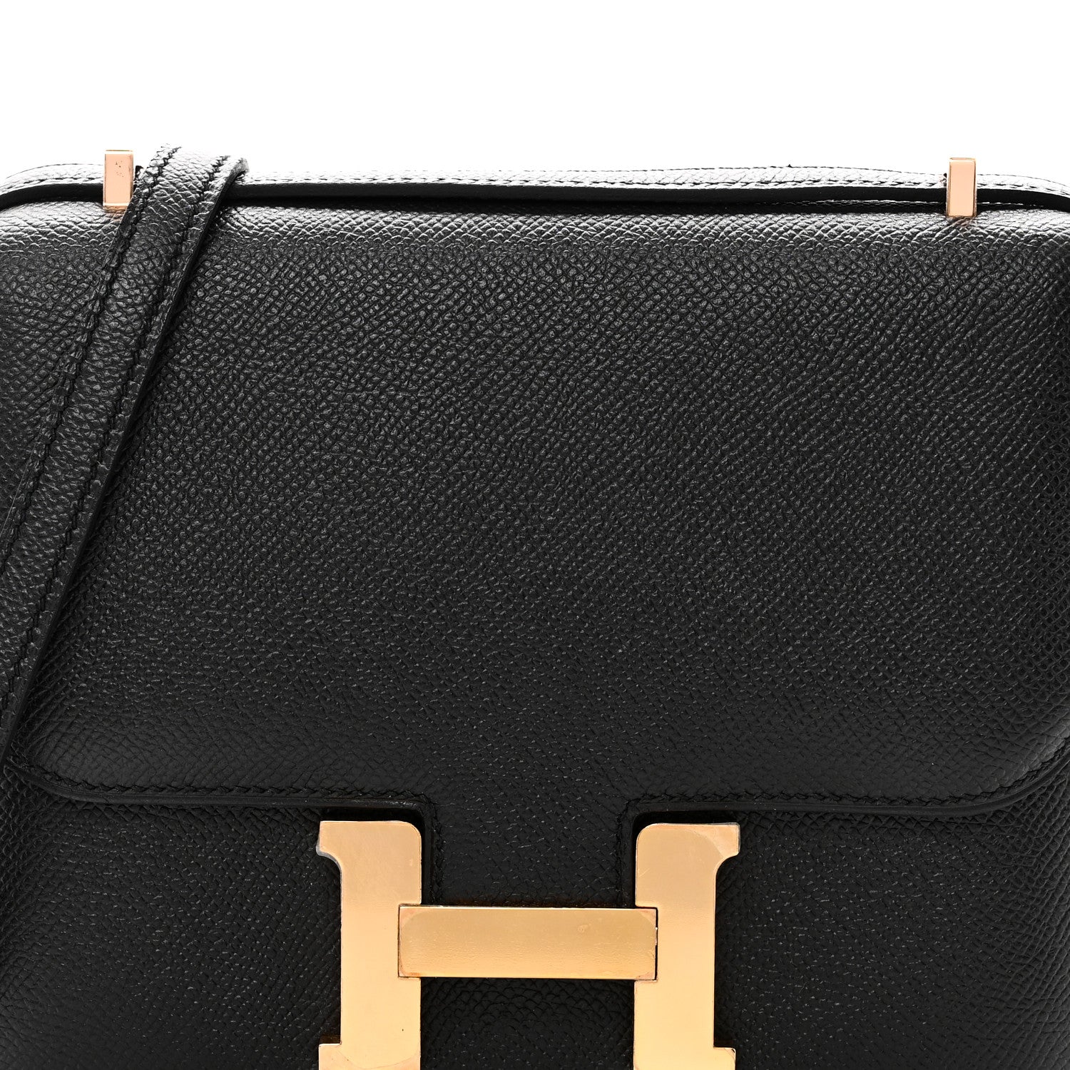 エルメス  ミニコンスタンス 18 Black エプソン ローズゴールド金具 HERMES MINI CONSTANCE 18 BLACK EPSOM ROSE GOLD HARDWARE