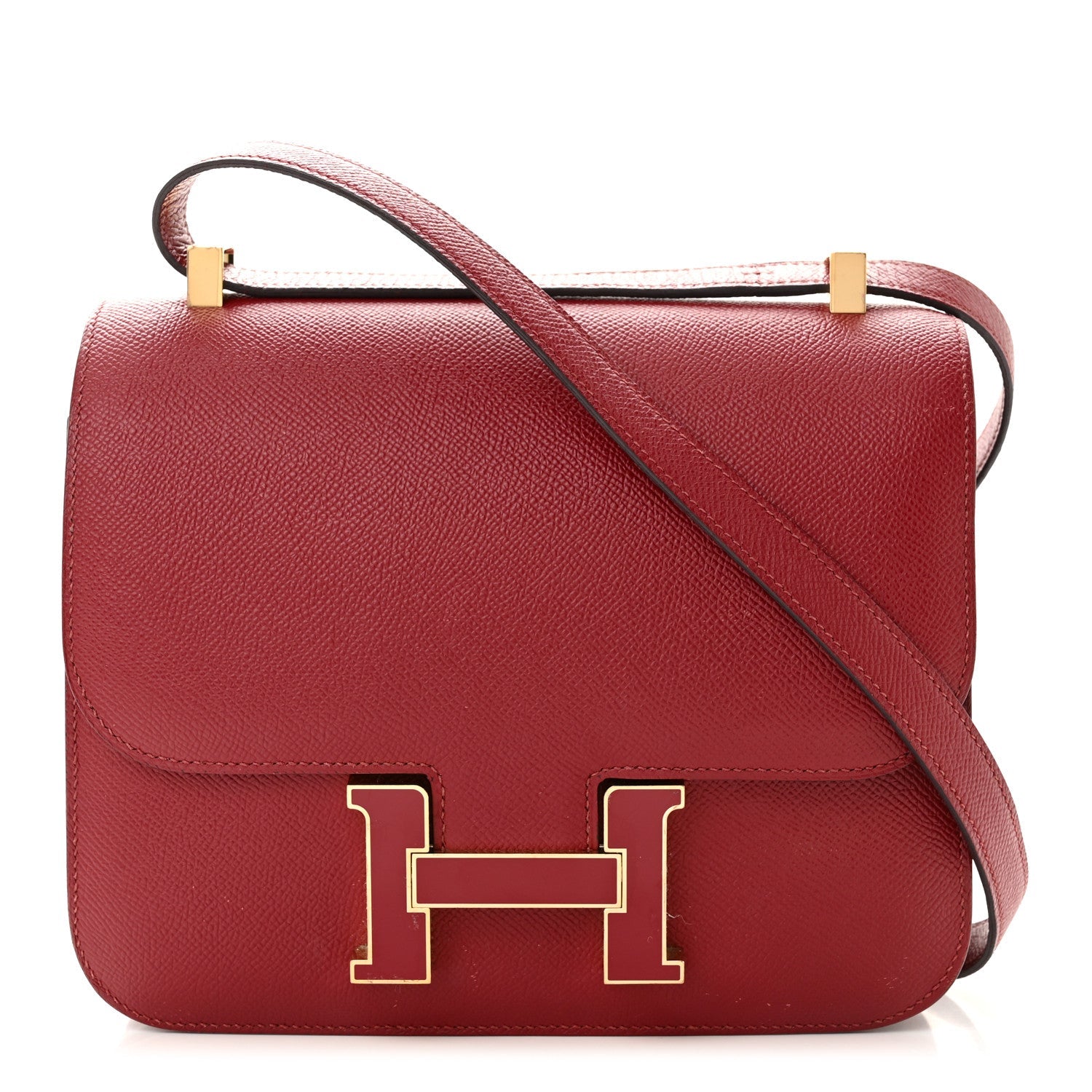 エルメス コンスタンス 24 Rouge Grenat エプソン ゴールド金具 HERMES CONSTANCE 24 ROUGE GRENAT EPSOM GOLD HARDWARE
