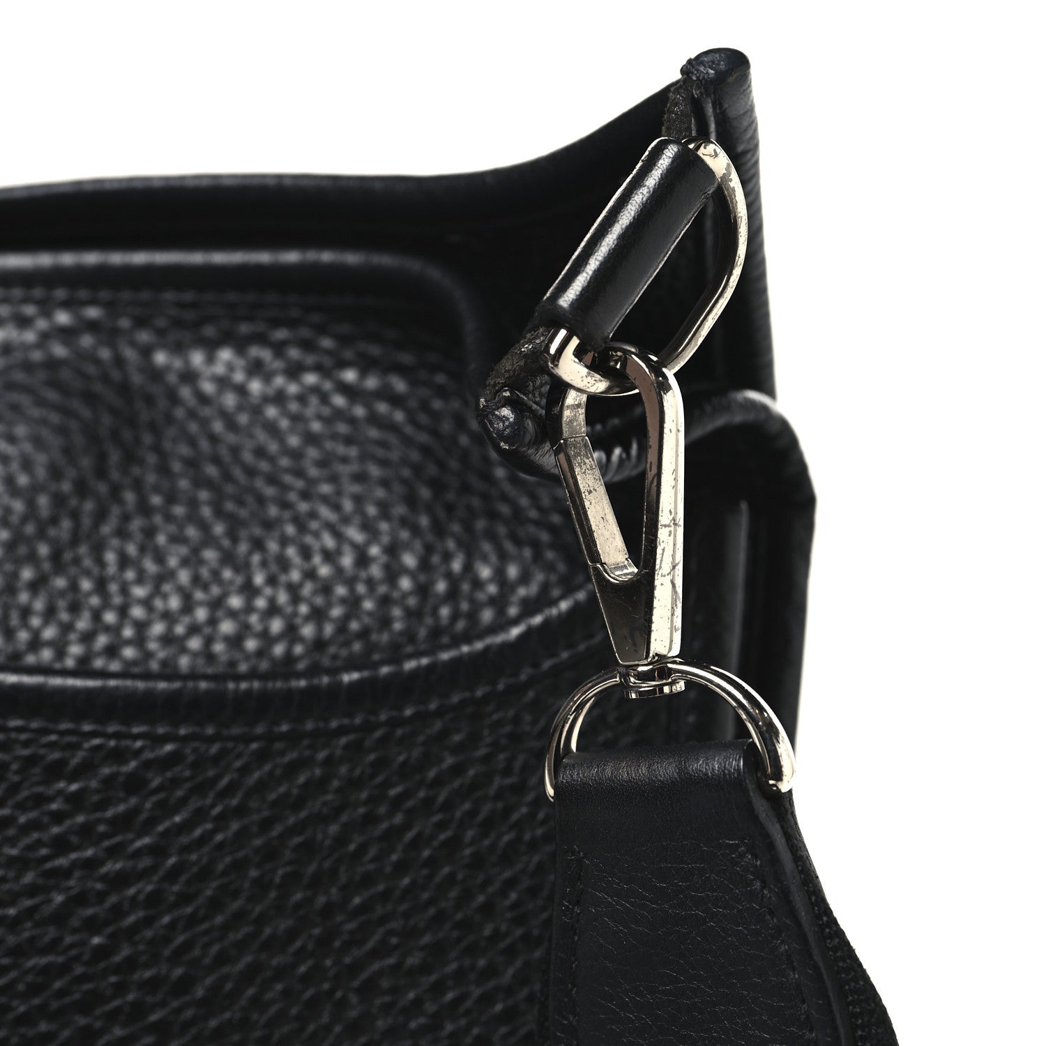 エルメス エヴリン Black PM トリヨンクレマンス シルバー金具 HERMES EVELYNE PM BLACK TAURILLON CLEMENCE SILVER HARDWARE