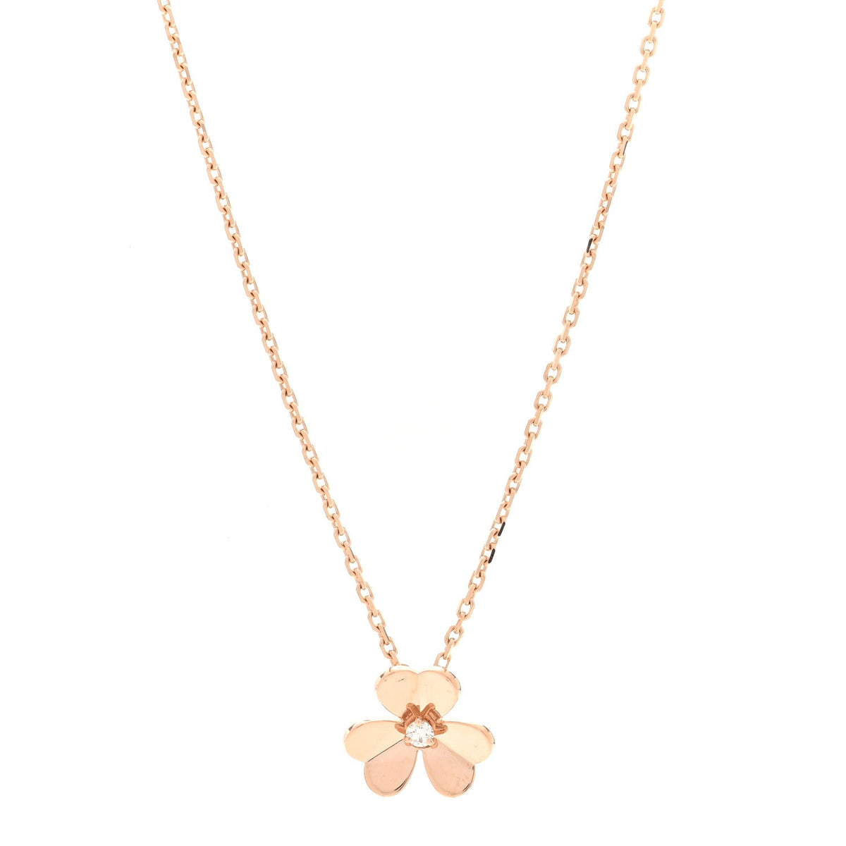 ヴァンクリーフ＆アーペル スモール フリヴォル ペンダントネックレス ダイヤモンド 18K ローズゴールド VAN CLEEF & ARPELS SMALL FRIVOLE PENDANT NECKLACE DIAMOND 18K ROSE GOLD