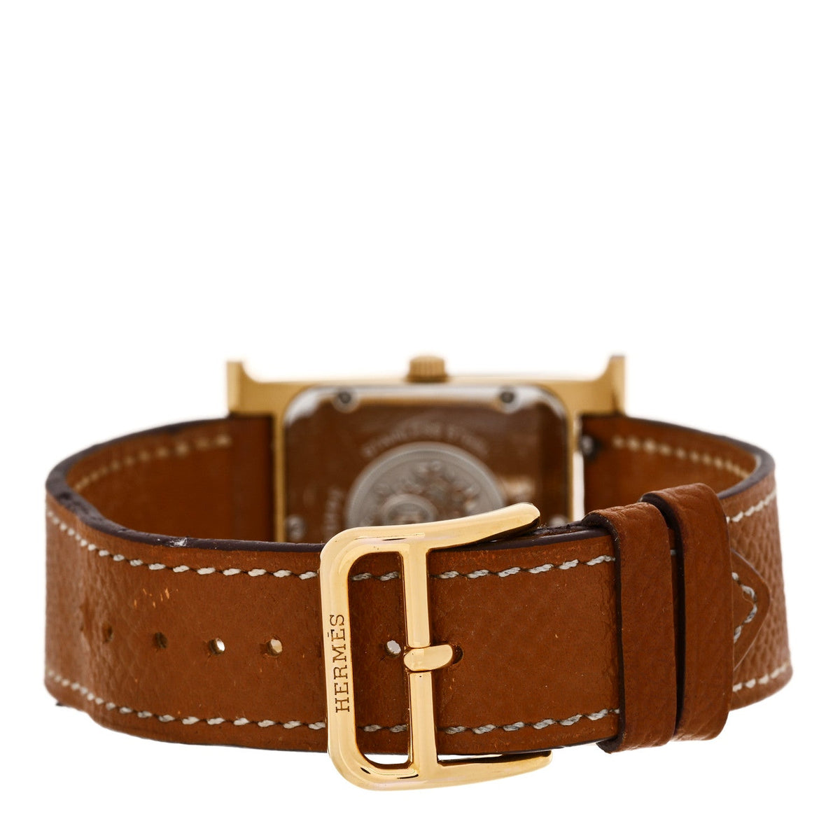 エルメス Hウォッチ クォーツ 26mm ステンレス Gold エプソン HERMES HEURE H QUARTZ WATCH 26MM STAINLESS STEEL GOLD EPSOM