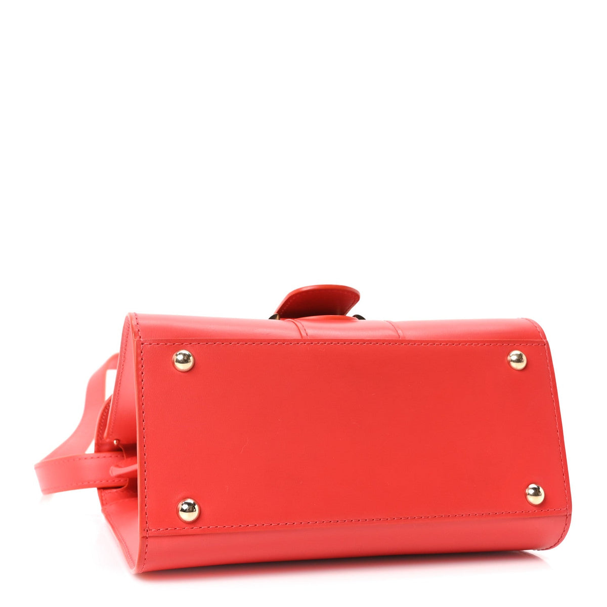 デルヴォー ブリヨン ミニ ショルダーバッグ Red ボックスカーフスキン ゴールド金具 DELVAUX BRILLANT MINI SHOULDER BAG RED BOX CALFSKIN GOLD HARDWAREソフトパン