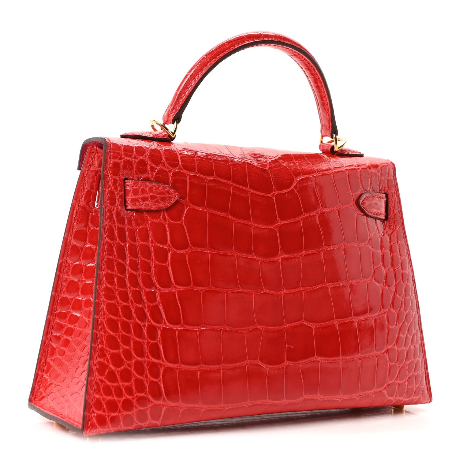 エルメス ミニケリー 20 HSS パーソナルオーダー 外縫い Rouge De Coeur Rose Mexico シャイニーアリゲーター ゴールド金具 HERMES MINI KELLY 20 HSS PERSONAL ORDER SELLIER ROUGE DE COEUR ROSE MEXICO SHINY ALLIGATOR GOLD HARDWARE