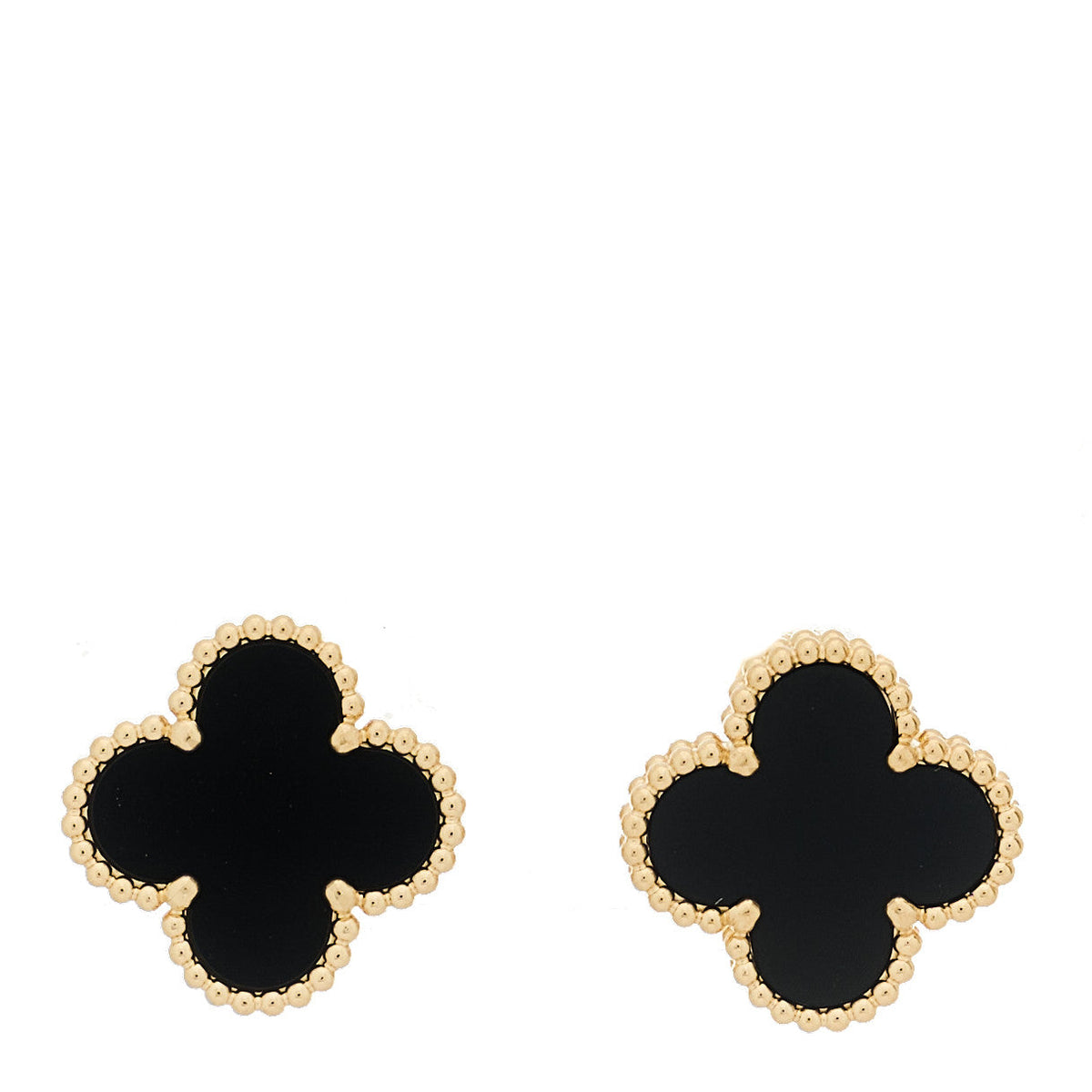 ヴァンクリーフ＆アーペル ヴィンテージアルハンブラ ピアス ブラックオニキス 18K イエローゴールド VAN CLEEF & ARPELS VINTAGE ALHAMBRA EARRINGS BLACK ONYX 18K YELLOW GOLD