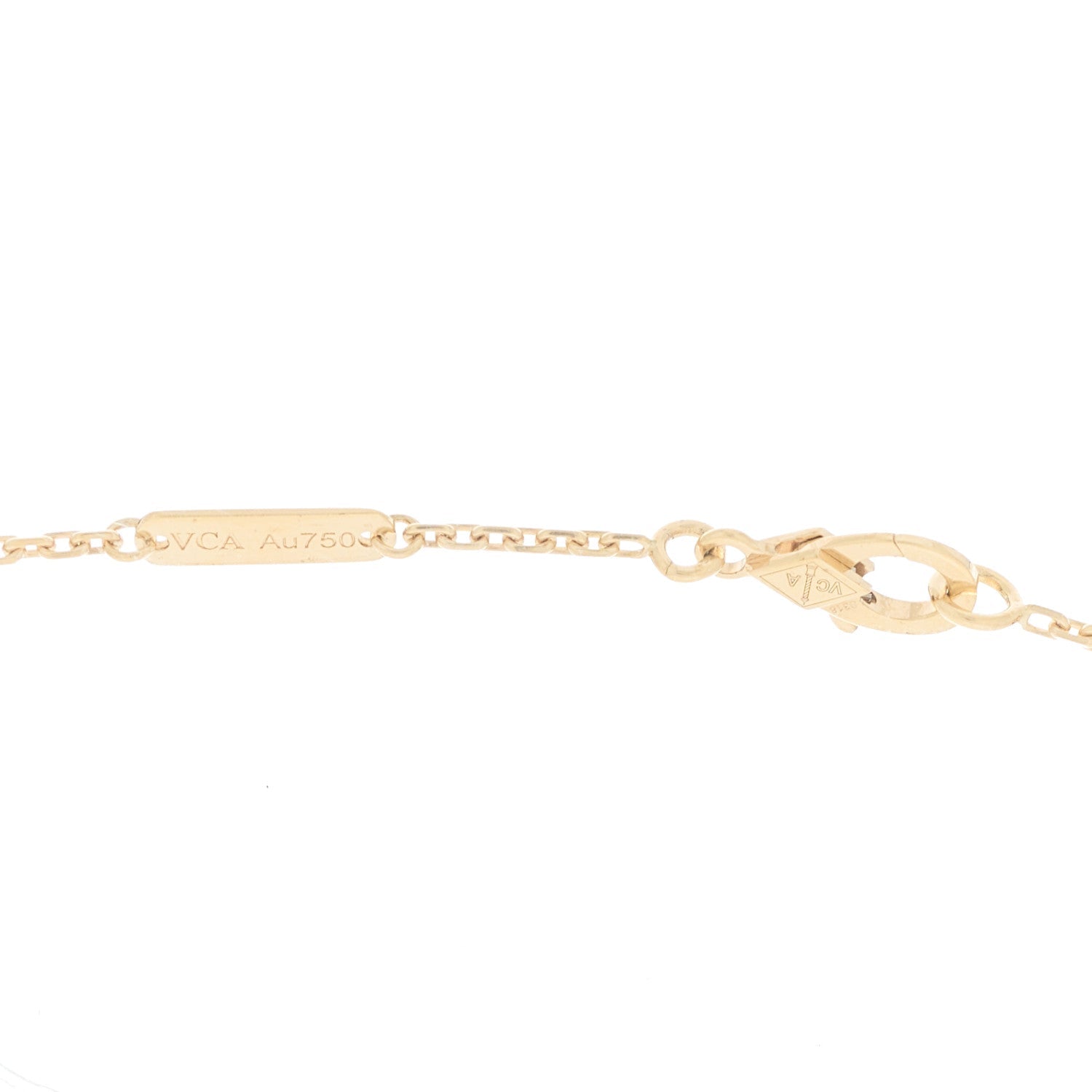 ヴァンクリーフ＆アーペル ヴィンテージアルハンブラ ペンダントネックレス ギョーシェ 18K イエローゴールド VAN CLEEF & ARPELS VINTAGE ALHAMBRA PENDANT NECKLACE GUILLOCHÉ 18K YELLOW GOLD