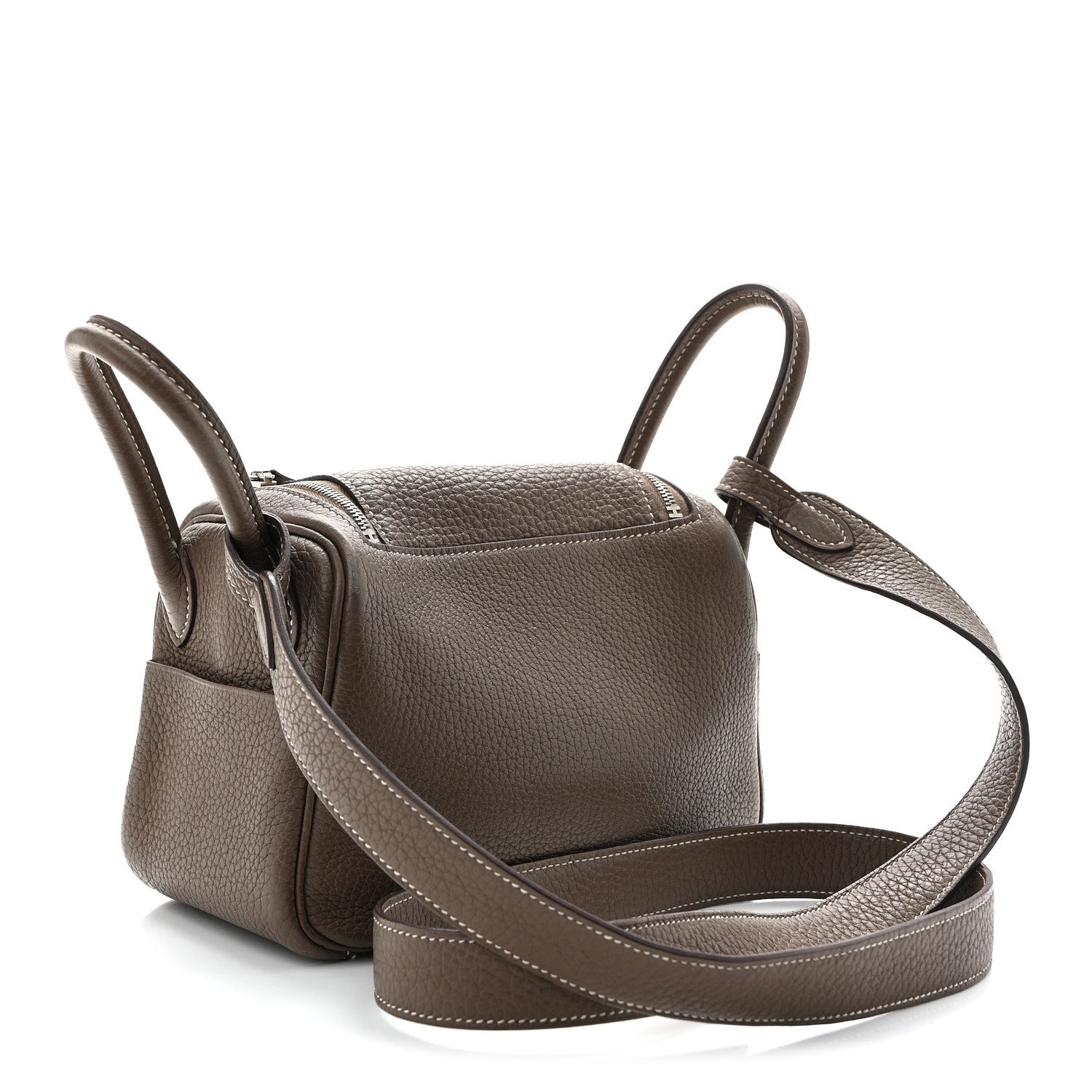 エルメス リンディ 20 Etoupe トリヨンクレマンス シルバー金具 HERMES LINDY 20 ETOUPE TAURILLON CLEMENCE SILVER HARDWARE