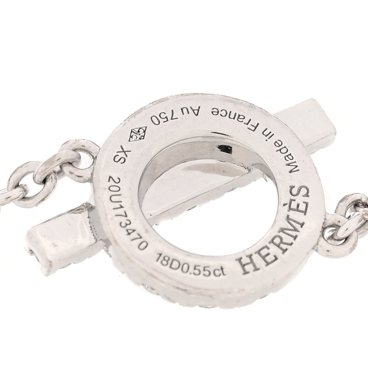 エルメス フィネス ブレスレット 18K ホワイトゴールド ダイヤモンド HERMES FINESSE BRACELET 18K WHITE GOLD DIAMOND