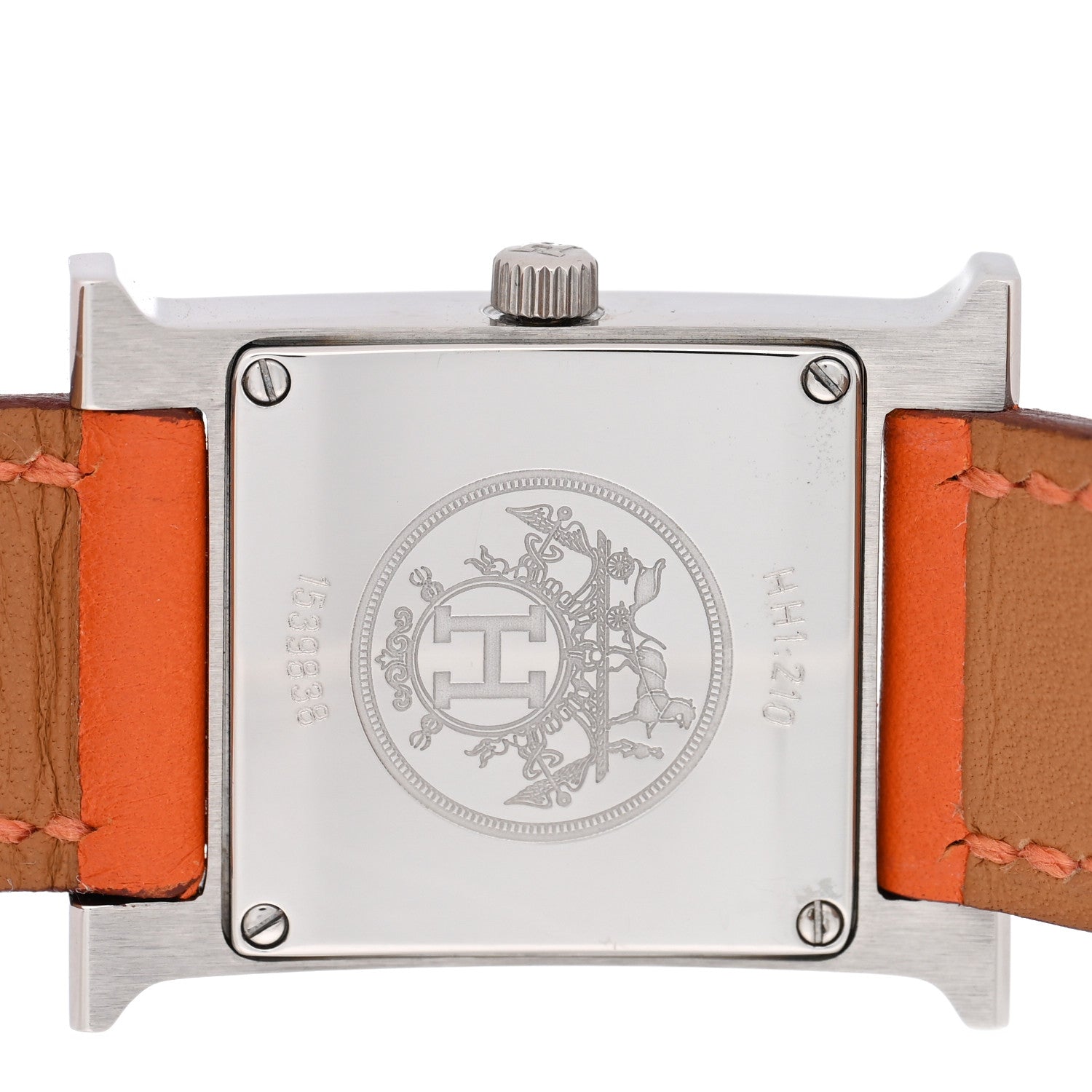 エルメス Hウォッチ 21mm ステンレス Orange スイフト