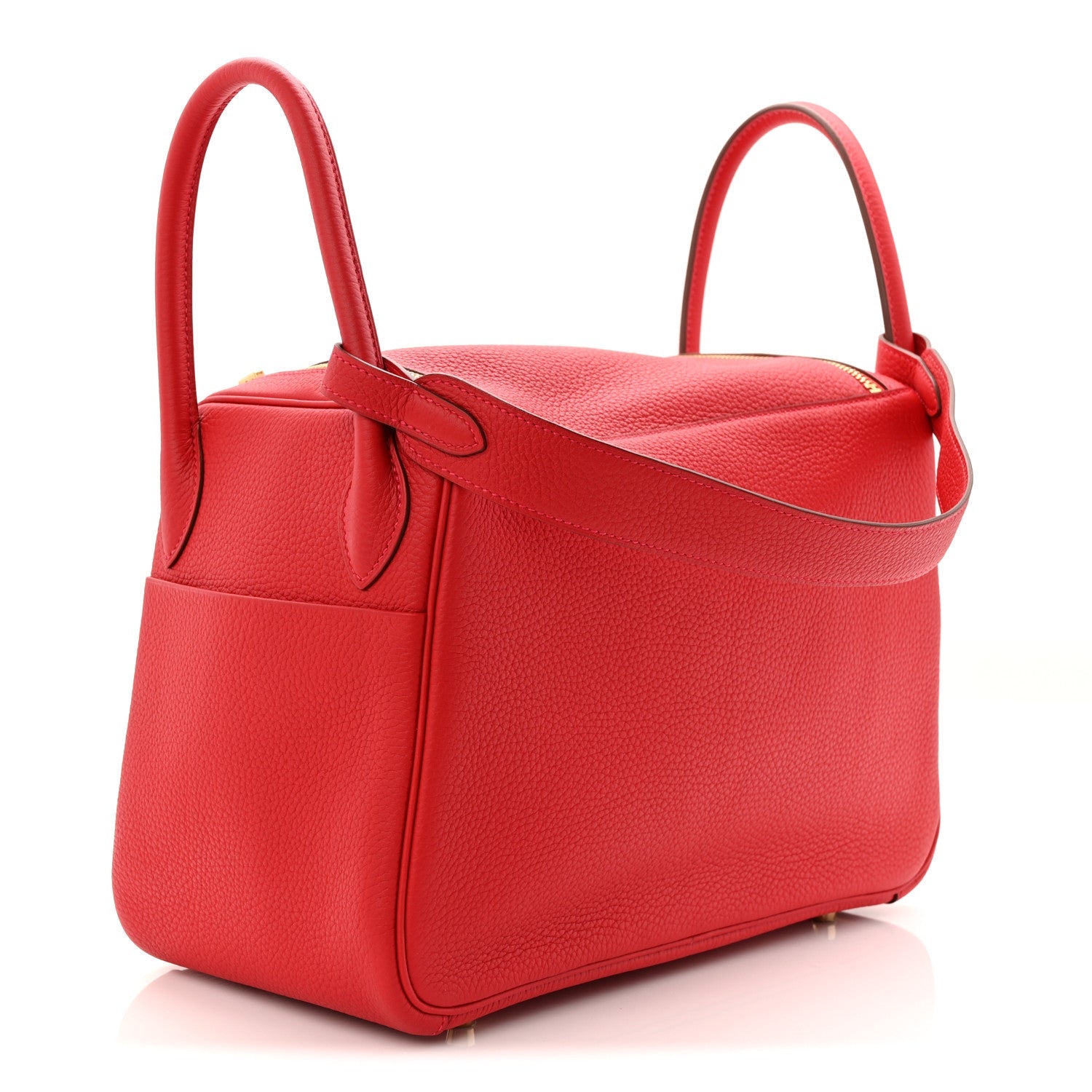エルメス リンディ 30 Rouge Casaque トリヨンクレマンス ゴールド金具