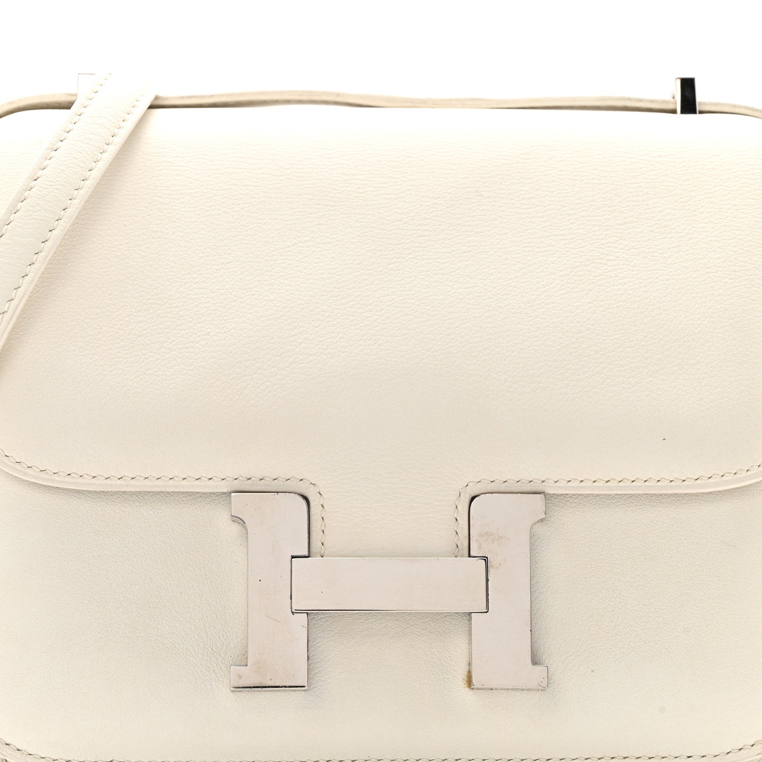 エルメス コンスタンス PM 18 White スイフト シルバー金具 HERMES CONSTANCE PM 18 WHITE SWIFT SILVER HARDWARE