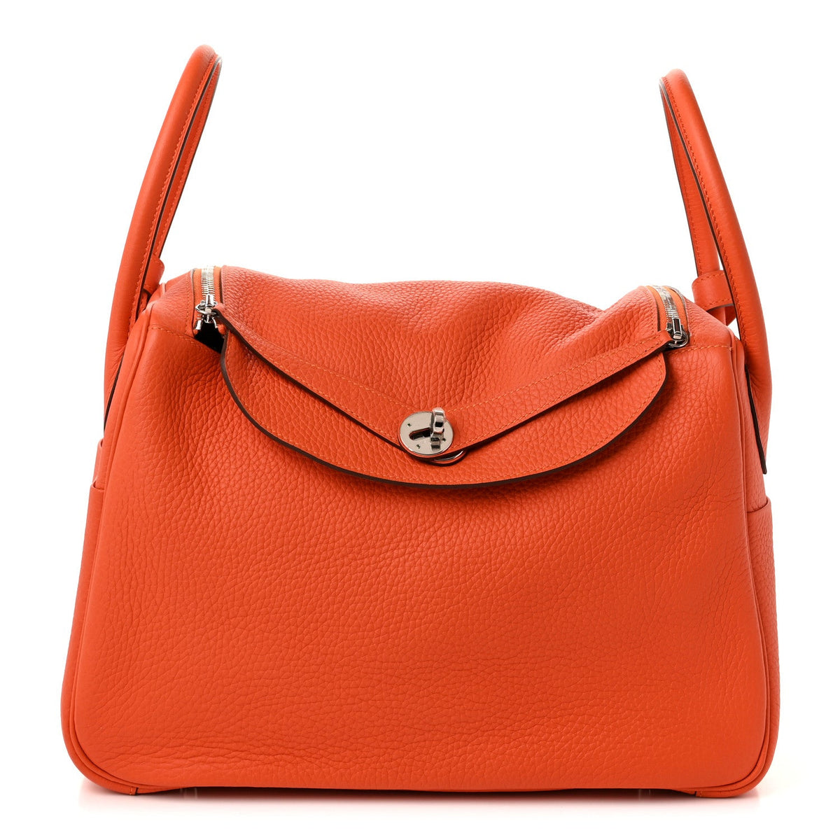 エルメス リンディ 34 Orange トリヨンクレマンス シルバー金具 HERMES LINDY 34 ORANGE TAURILLON CLEMENCE SILVER HARDWARE