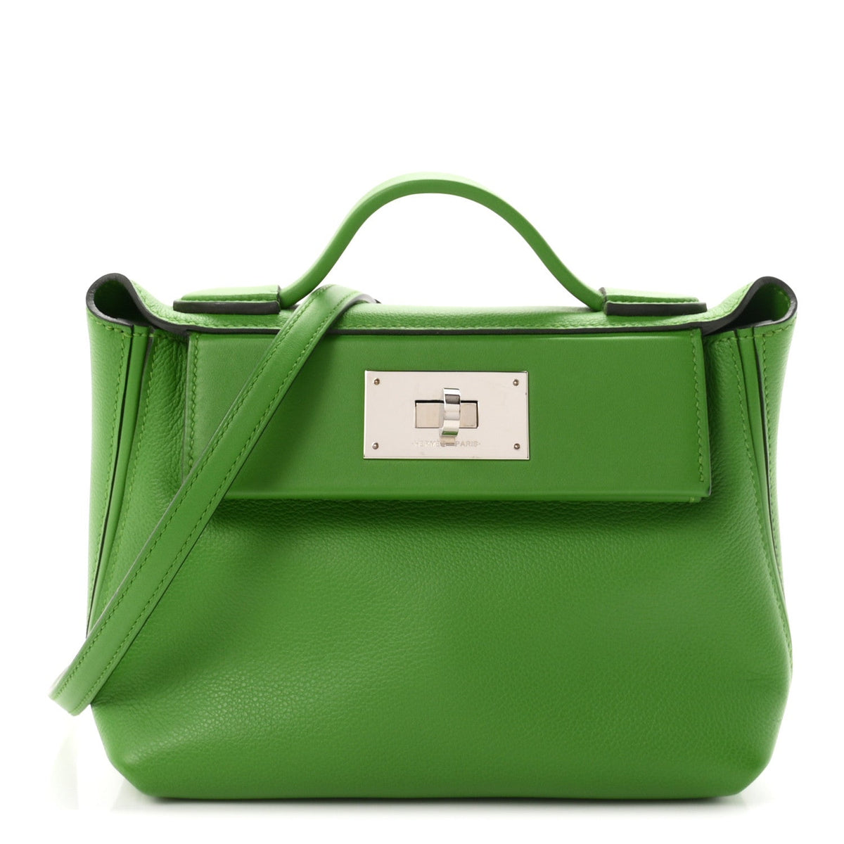 エルメス 24/24 ミニヴァンキャトル 21 Vert Yucca エバーカラー / スイフト シルバー金具 HERMES 24/24 21 VERT YUCCA EVERCOLOR / SWIFT SILVER HARDWARE
