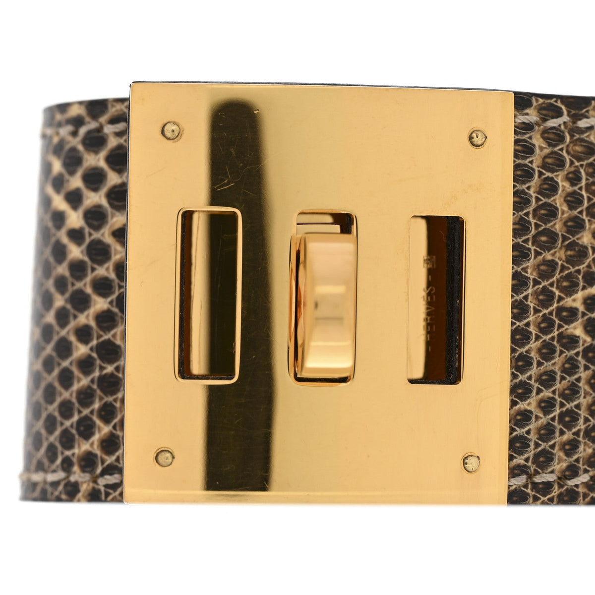 エルメス ケリー ドッグ ブレスレット リザード T3 Ombre HERMES KELLY DOG BRACELET LIZARD T3 OMBRE