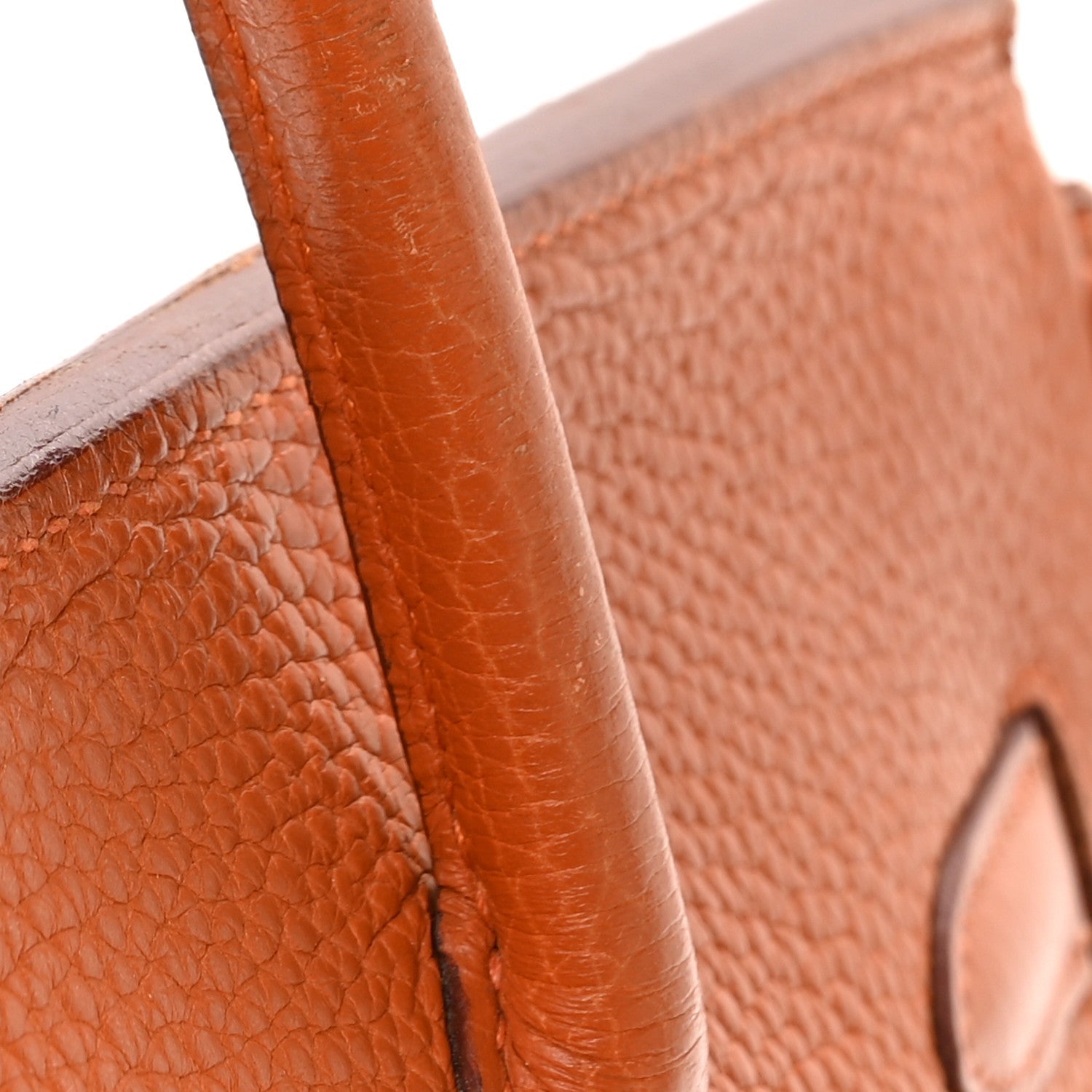 HERMES BIRKIN 35 ORANGE TAURILLON CLEMENCE SILVER HARDWARE
