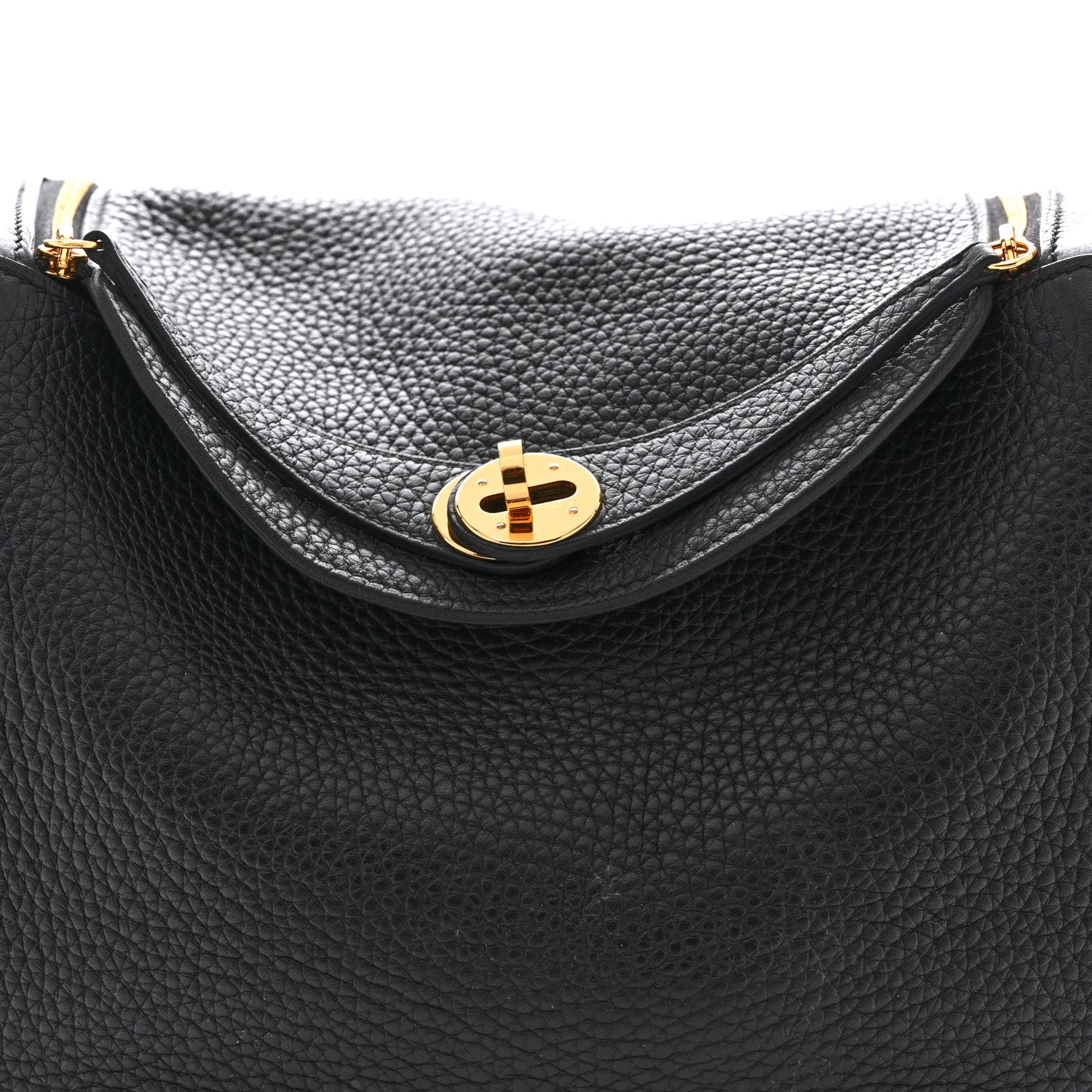 エルメス リンディ 26 Black トリヨンクレマンス ゴールド金具 HERMES LINDY 26 BLACK TAURILLON CLEMENCE GOLD HARDWARE