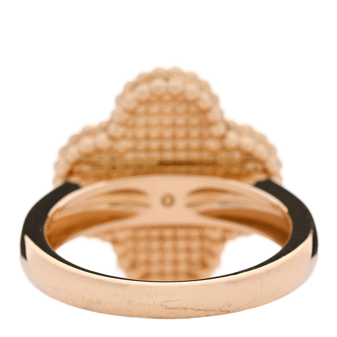 ヴァンクリーフ＆アーペル ヴィンテージアルハンブラ リング マルチカラー 18K イエローゴールド VAN CLEEF & ARPELS VINTAGE ALHAMBRA RING MULTICOLOR 18K YELLOW GOLD