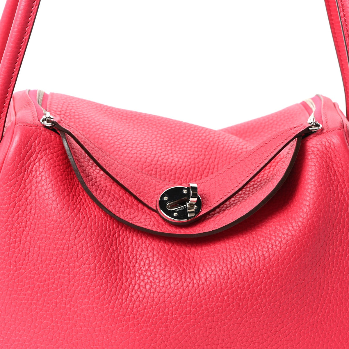エルメス リンディ 26 Rose Extreme トリヨンクレマンス シルバー金具 HERMES LINDY 26 ROSE EXTREME TAURILLON CLEMENCE SILVER HARDWARE