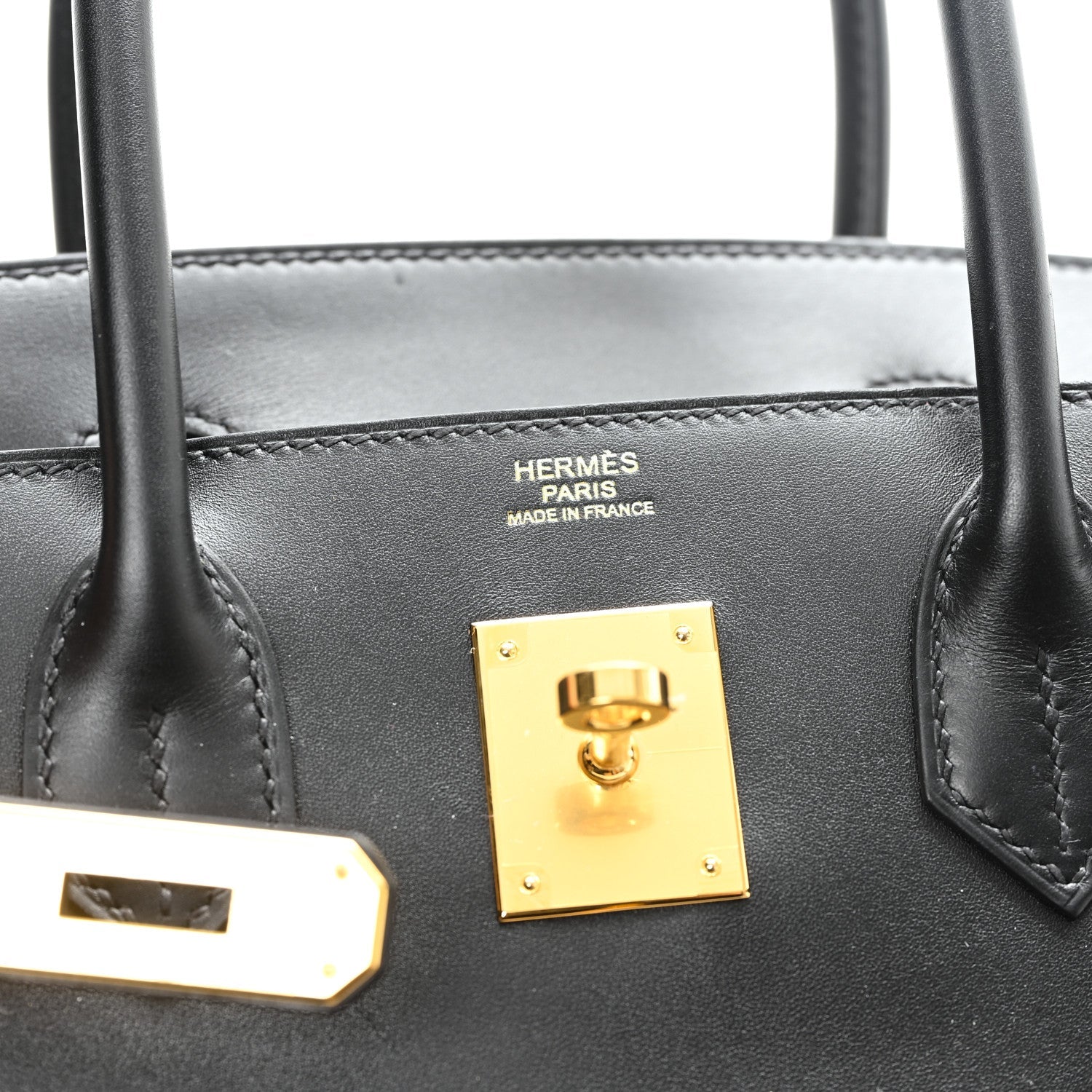 HERMES BIRKIN 30 SELLIER BLACK VEAU MONSIEUR GOLD HARDWARE