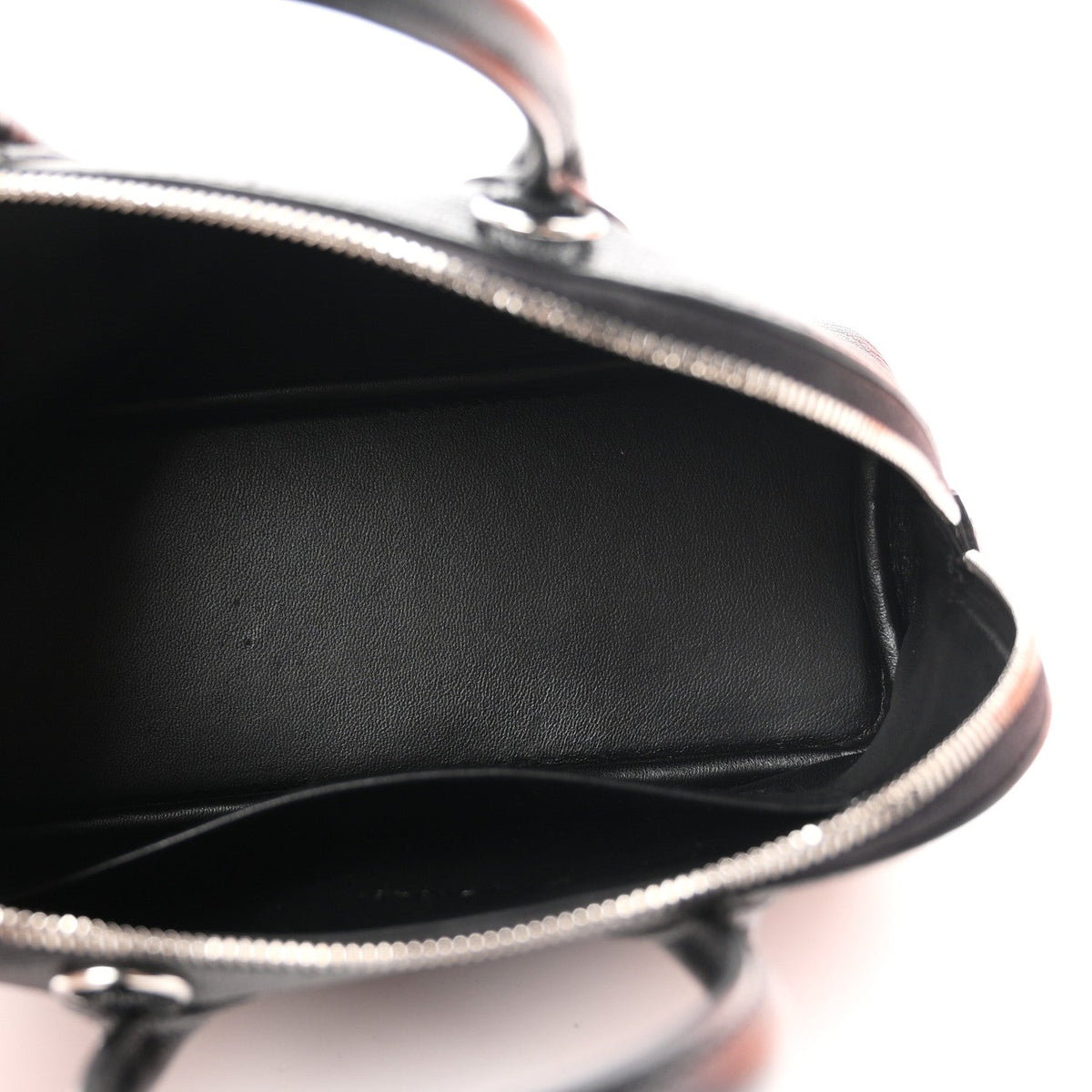 Hermès Mini Bolide 1923 Black Chèvre Mysore Silver Hardware