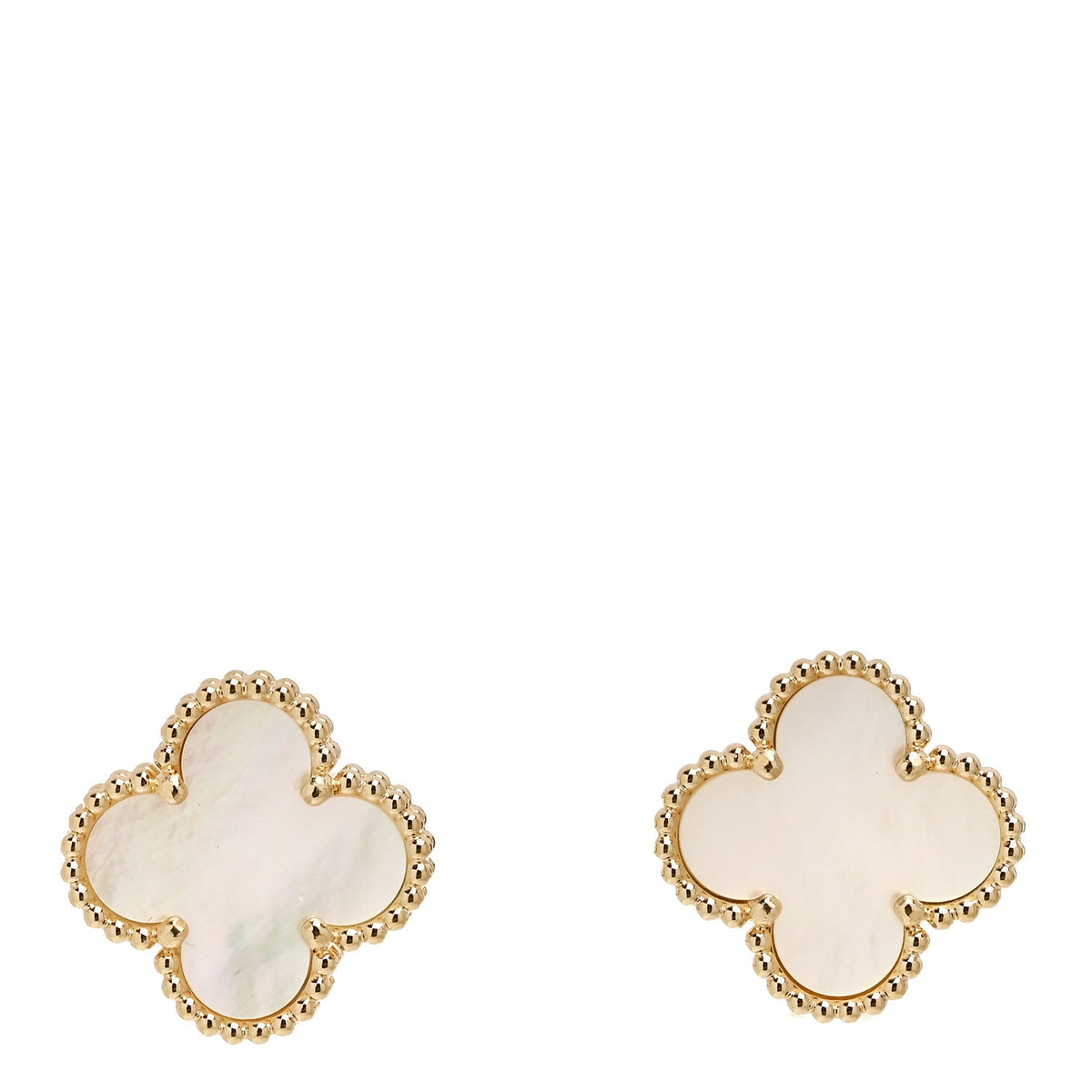 ヴァンクリーフ＆アーペル ヴィンテージアルハンブラ ピアス マザーオブパール 18K イエローゴールド VAN CLEEF & ARPELS VINTAGE ALHAMBRA EARRINGS MOTHER OF PEARL 18K YELLOW GOLD
