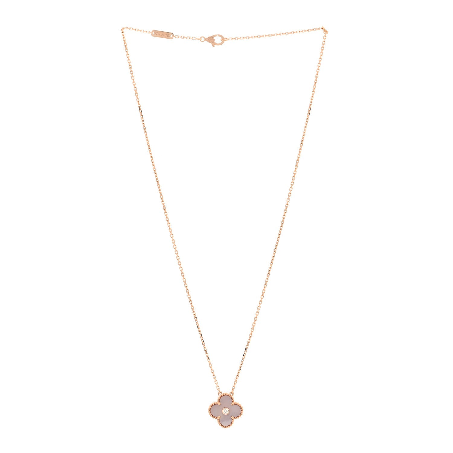 ヴァンクリーフ＆アーペル ヴィンテージアルハンブラ ペンダントネックレス マルチカラー 18K ローズゴールド VAN CLEEF & ARPELS VINTAGE ALHAMBRA PENDANT NECKLACE MULTICOLOR 18K ROSE GOLD