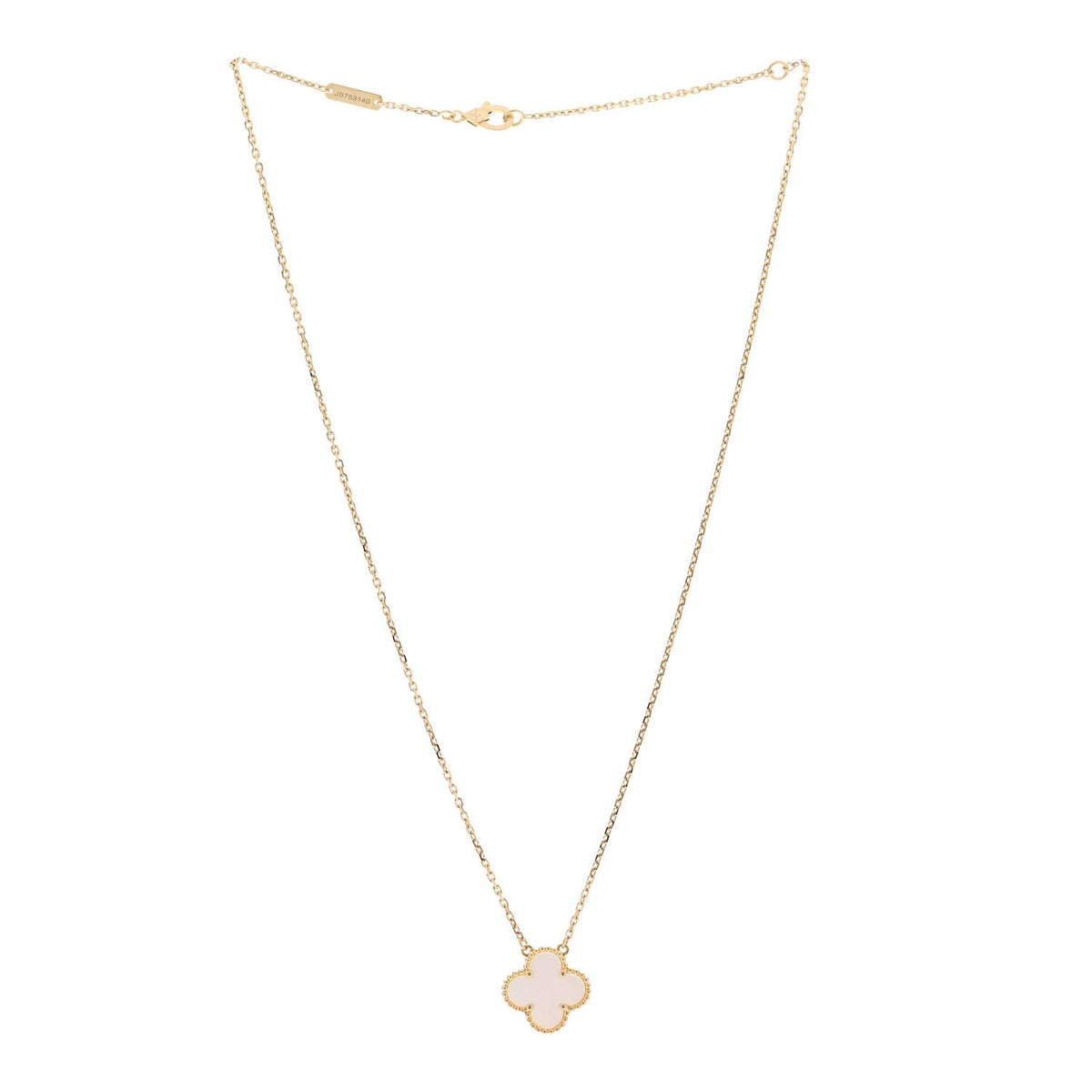 ヴァンクリーフ＆アーペル ヴィンテージアルハンブラ ペンダントネックレス マザーオブパール 18K イエローゴールド VAN CLEEF & ARPELS VINTAGE ALHAMBRA PENDANT NECKLACE MOTHER OF PEARL 18K YELLOW GOLD