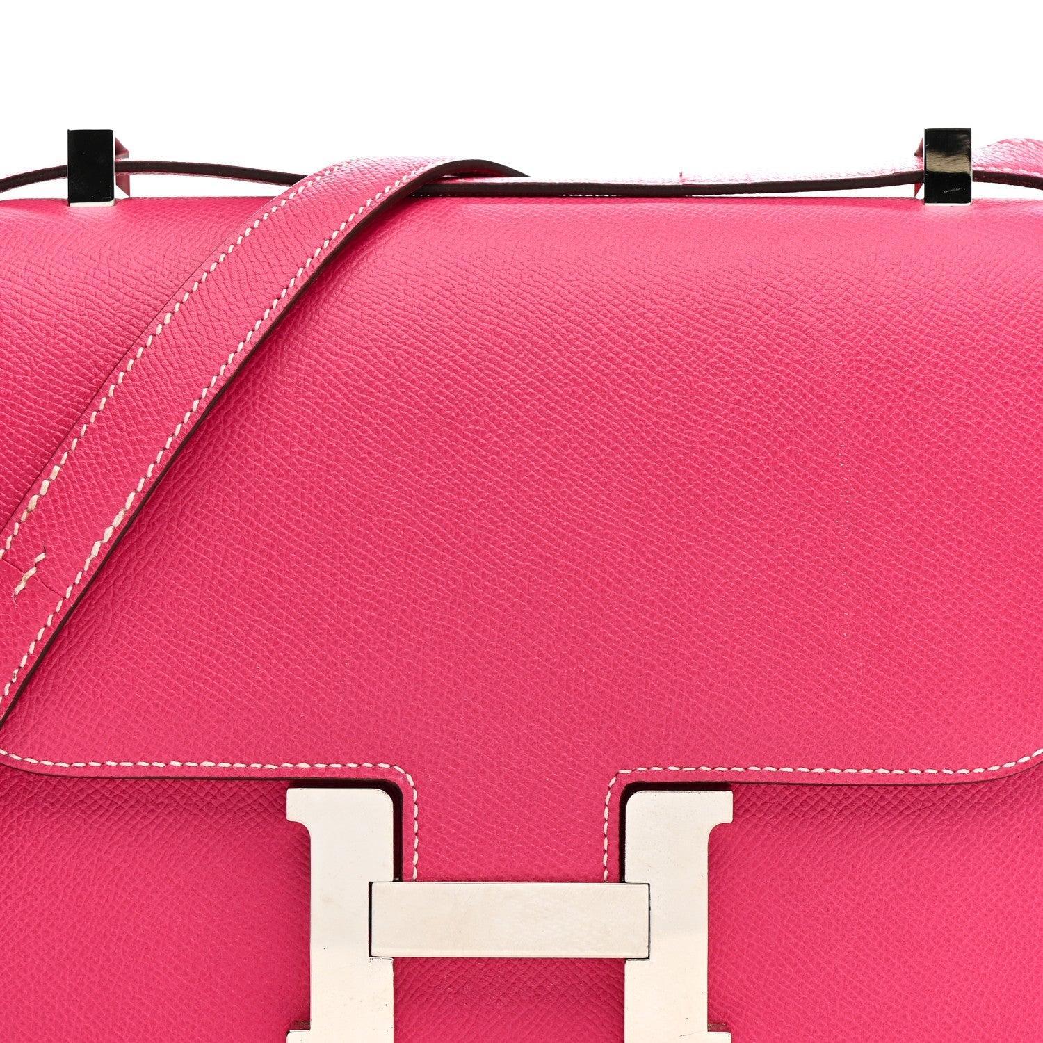 エルメス コンスタンス 24 Rose Tyrien エプソン シルバー金具 HERMES CONSTANCE 24 ROSE TYRIEN EPSOM SILVER HARDWARE
