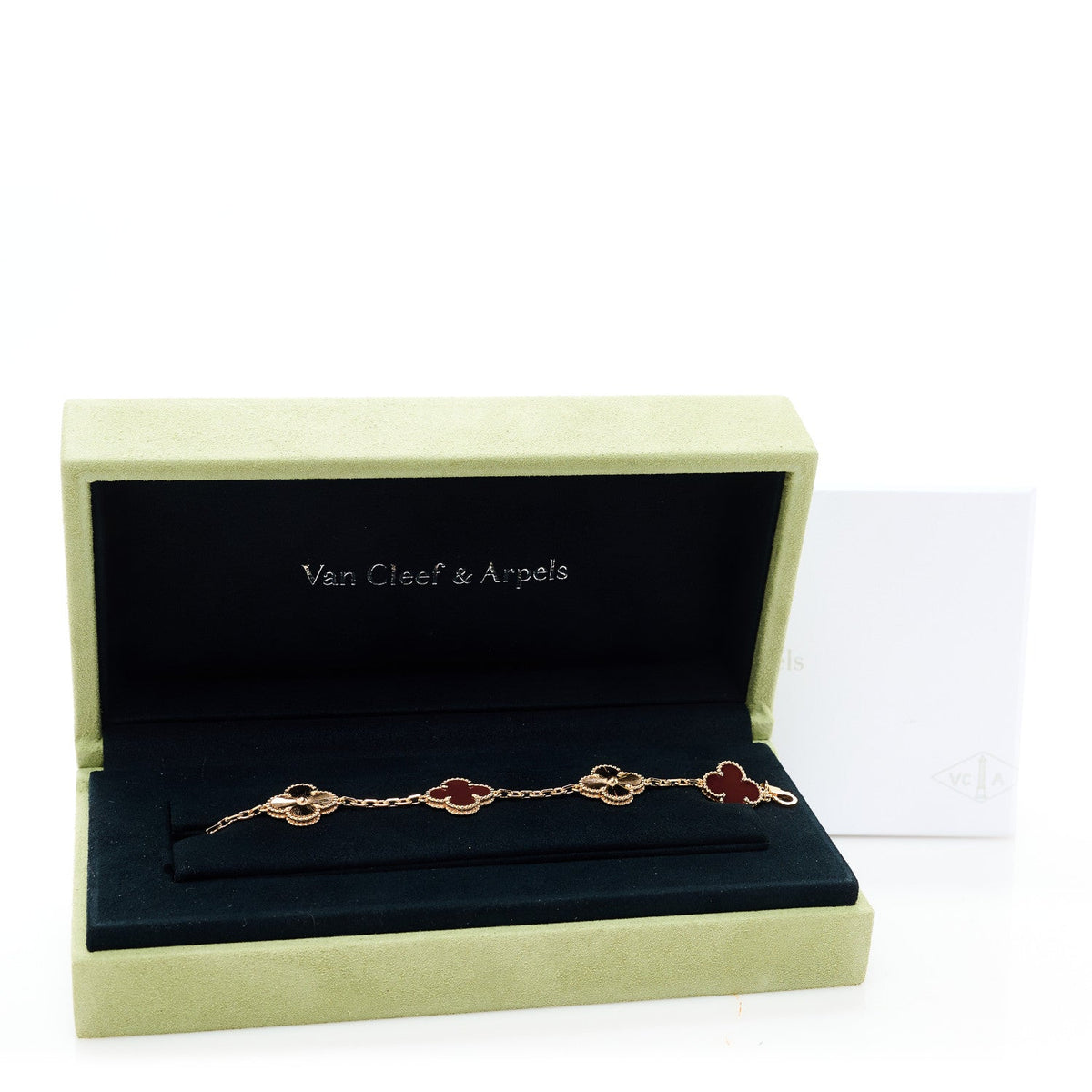 ヴァンクリーフ＆アーペル ヴィンテージアルハンブラ 5モチーフ ブレスレット マルチカラー 18K ローズゴールド VAN CLEEF & ARPELS VINTAGE ALHAMBRA 5 MOTIFS BRACELET MULTICOLOR 18K ROSE GOLD