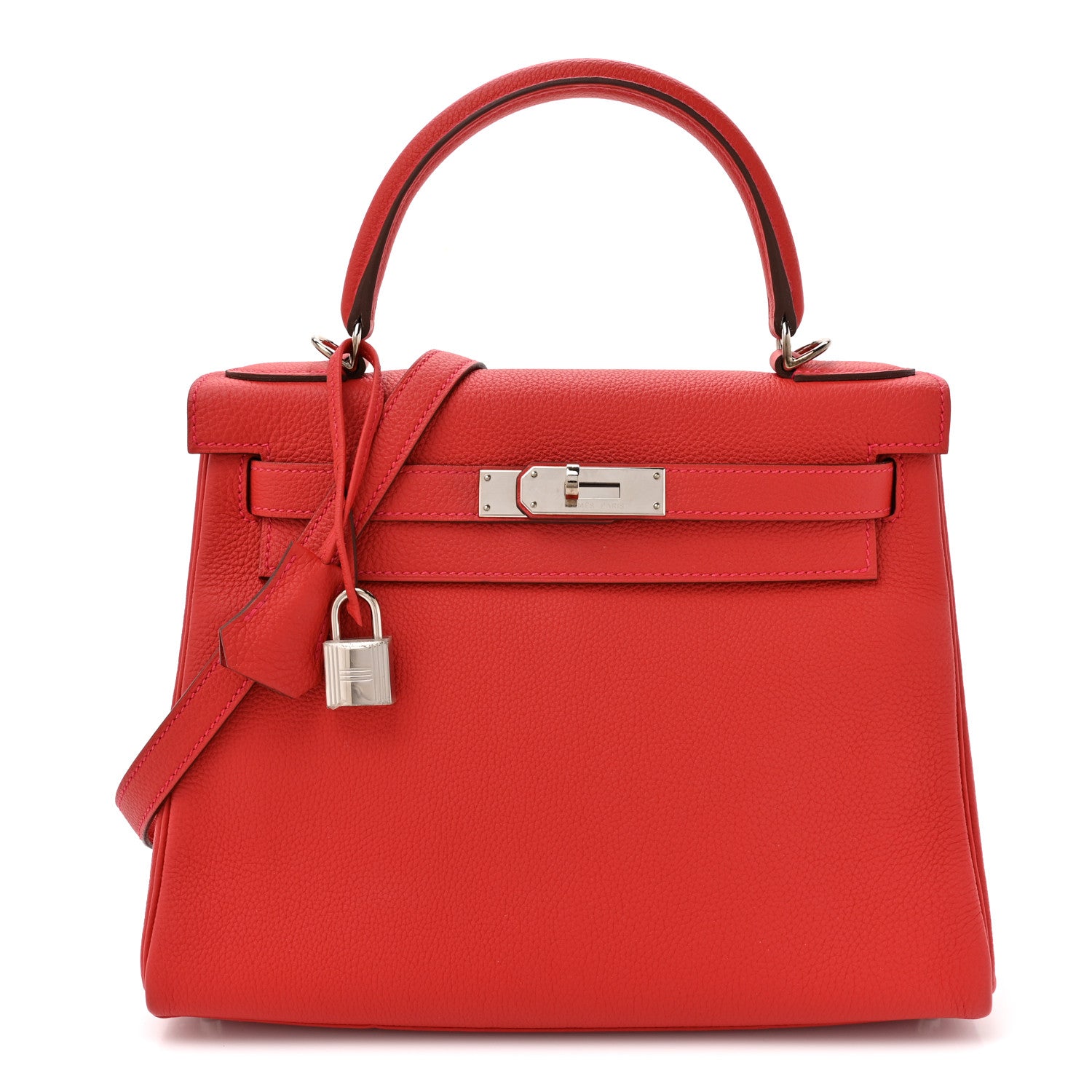 エルメス ケリー 28 内縫い Geranium トゴ シルバー金具 HERMES KELLY 28 RETOURNE GERANIUM TOGO SILVER HARDWARE