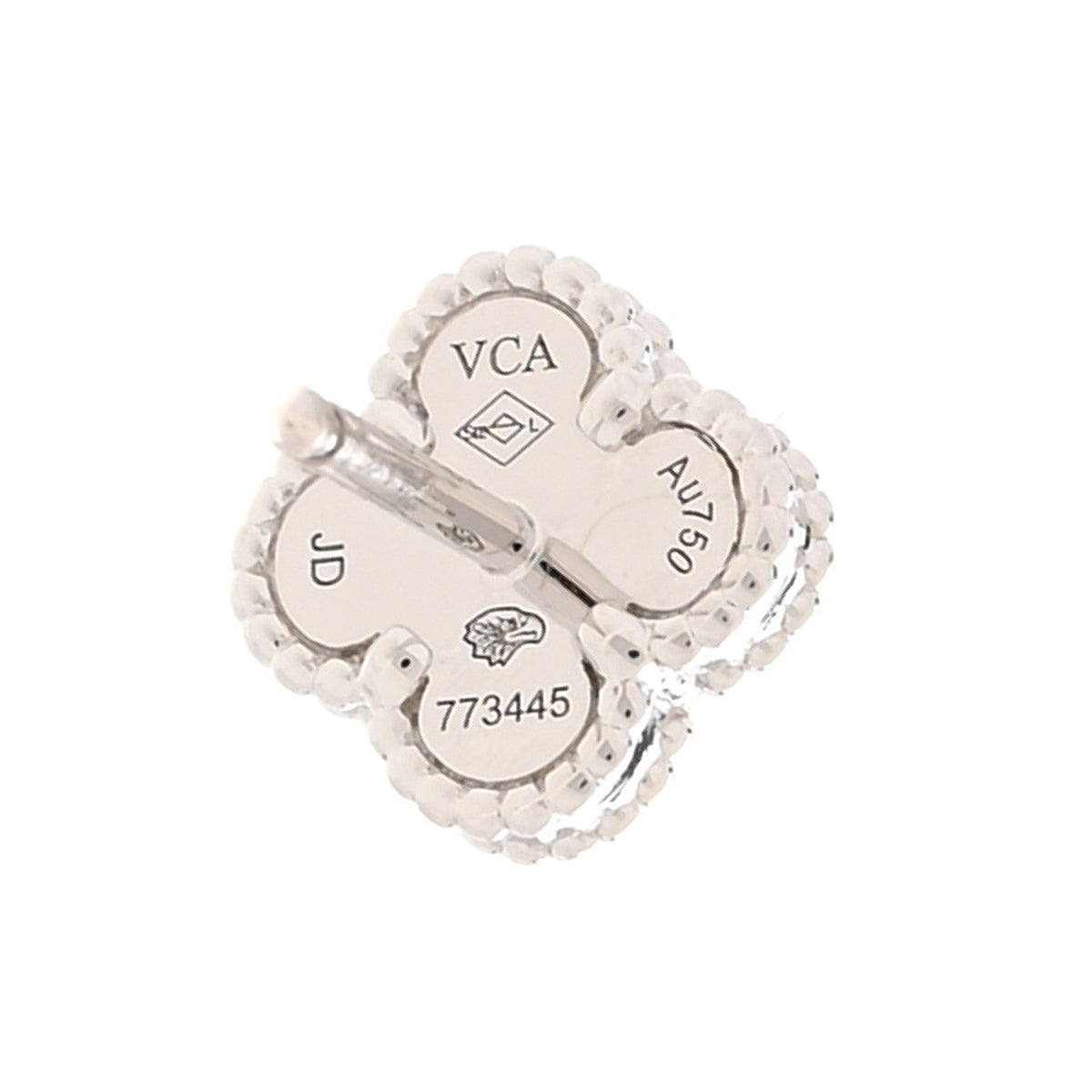 ヴァンクリーフ＆アーペル スウィートアルハンブラ ピアス マザーオブパール 18K ホワイトゴールド VAN CLEEF & ARPELS SWEET ALHAMBRA EARRINGS MOTHER OF PEARL 18K WHITE GOLD